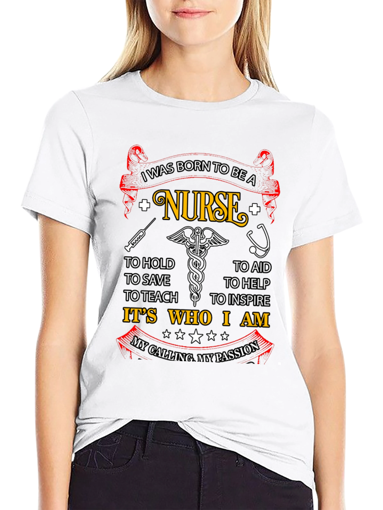 Born to be a Nurse Graphic T-Shirt