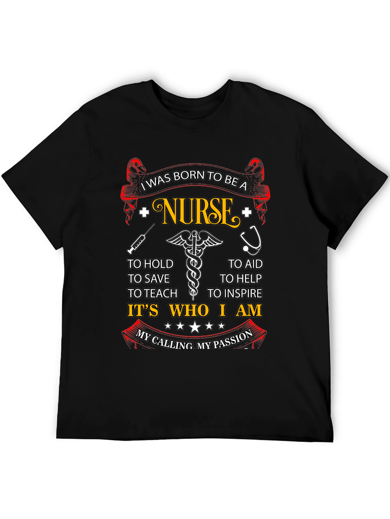 Born to be a Nurse Graphic T-Shirt