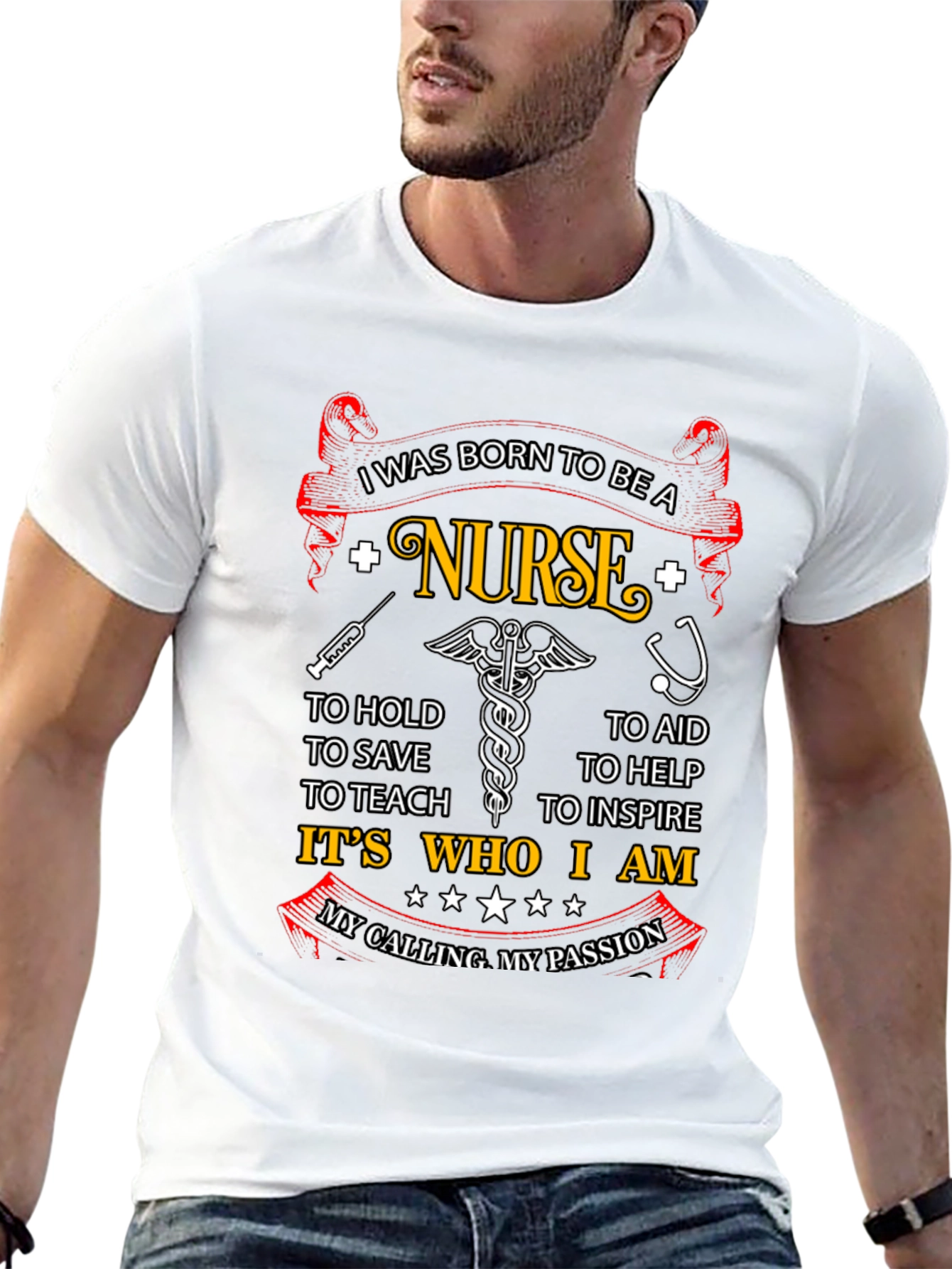 Born to be a Nurse Graphic T-Shirt