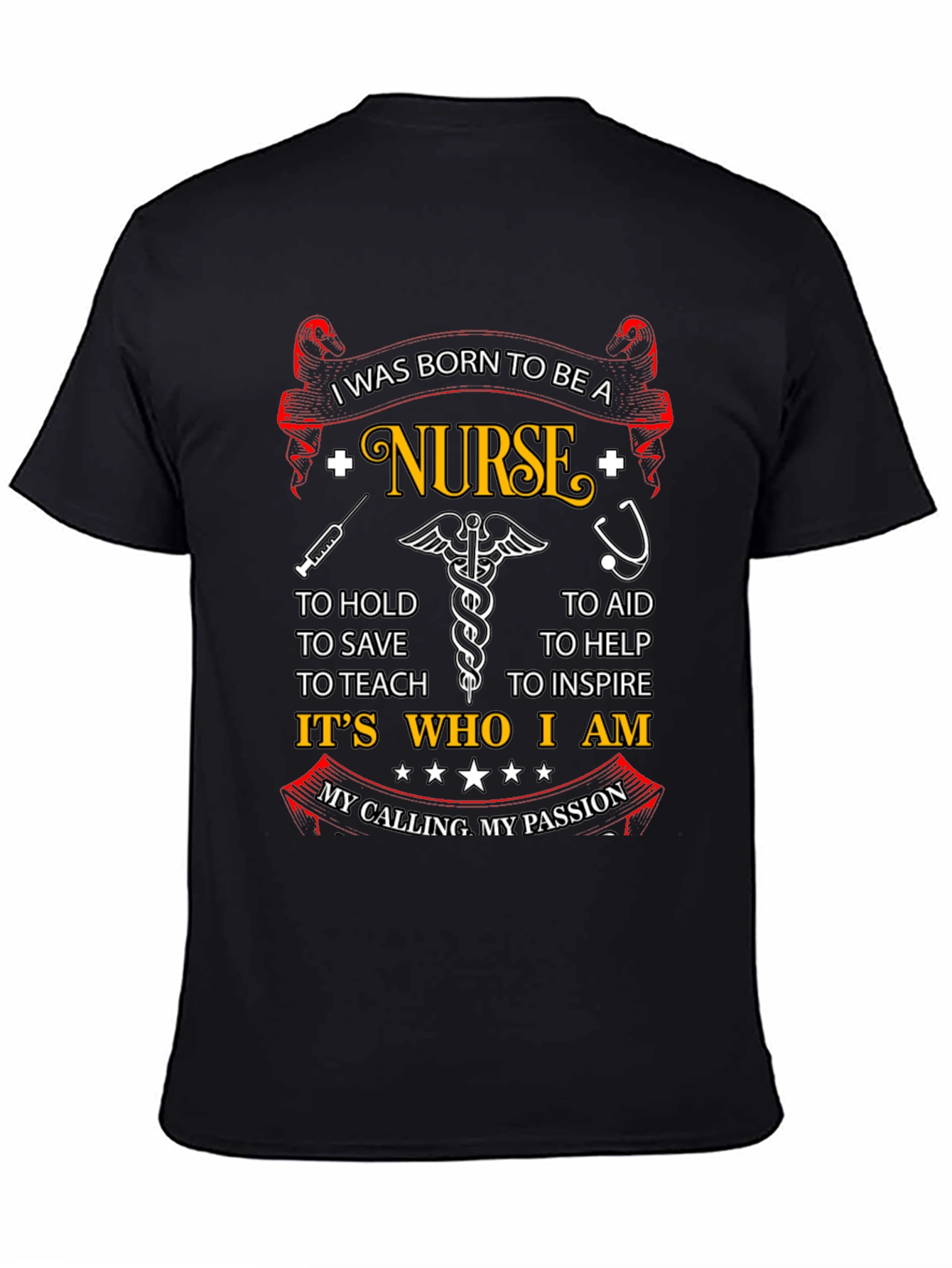 Born to be a Nurse Graphic T-Shirt