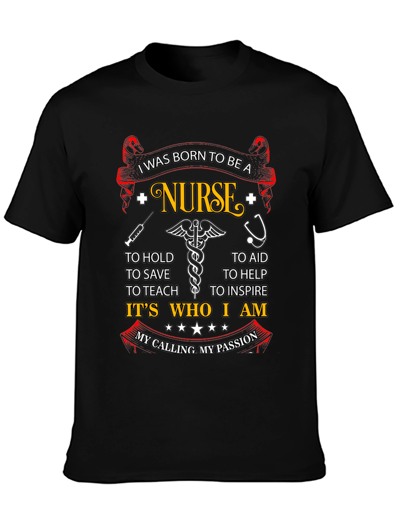 Born to be a Nurse Graphic T-Shirt