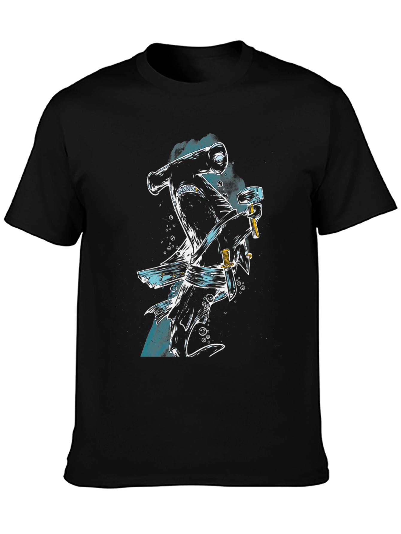Hammerhead Pirate Graphic T-Shirt