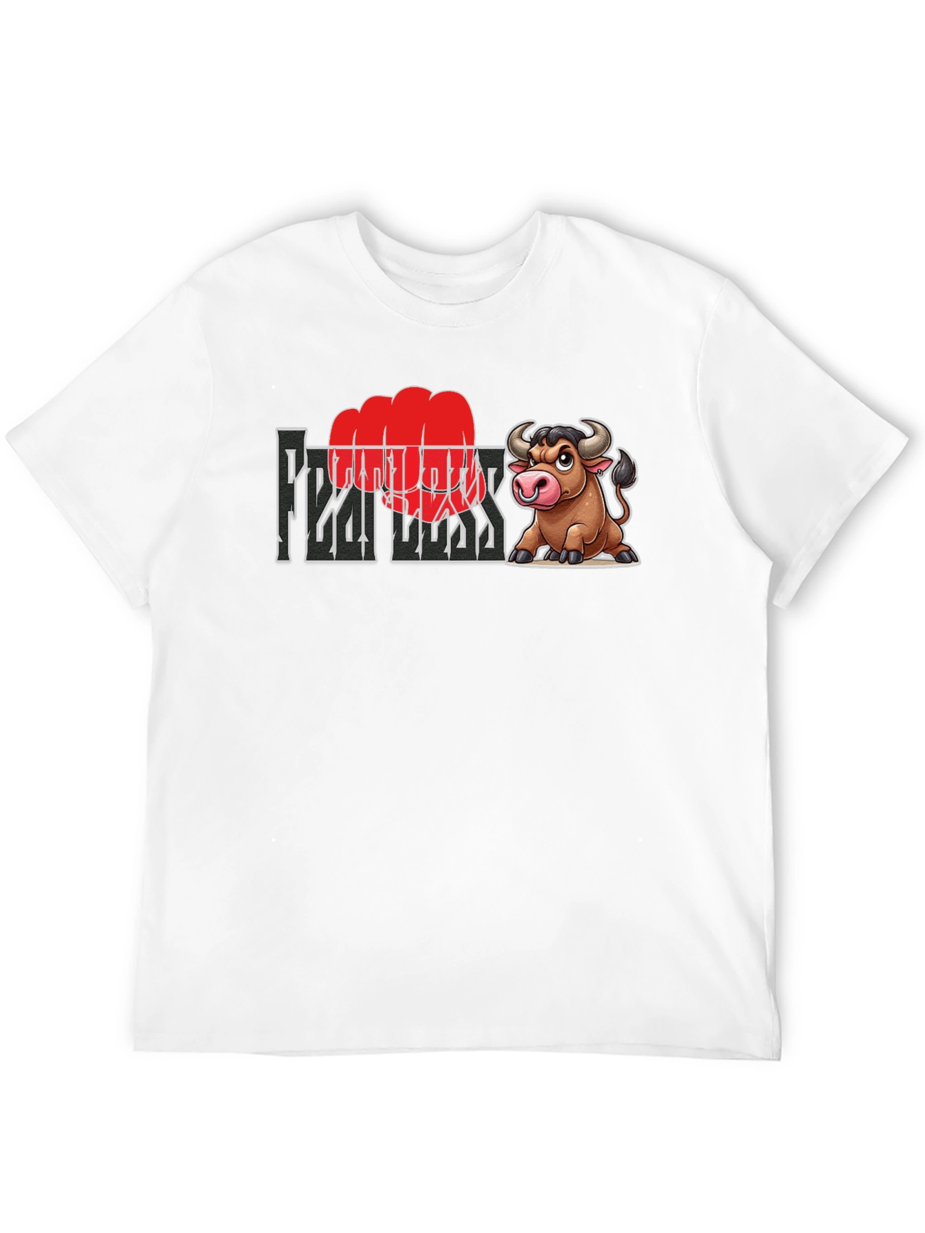 Fearless Bull Graphic Tee - Bold & Unique Design