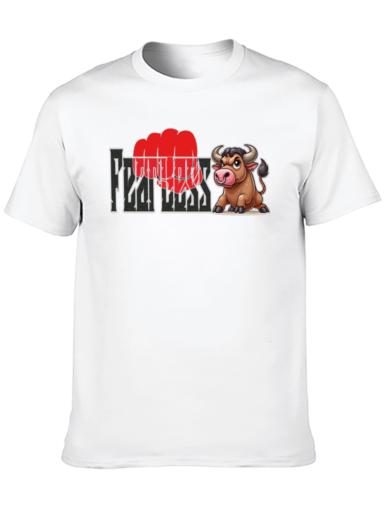 Fearless Bull Graphic Tee - Bold & Unique Design