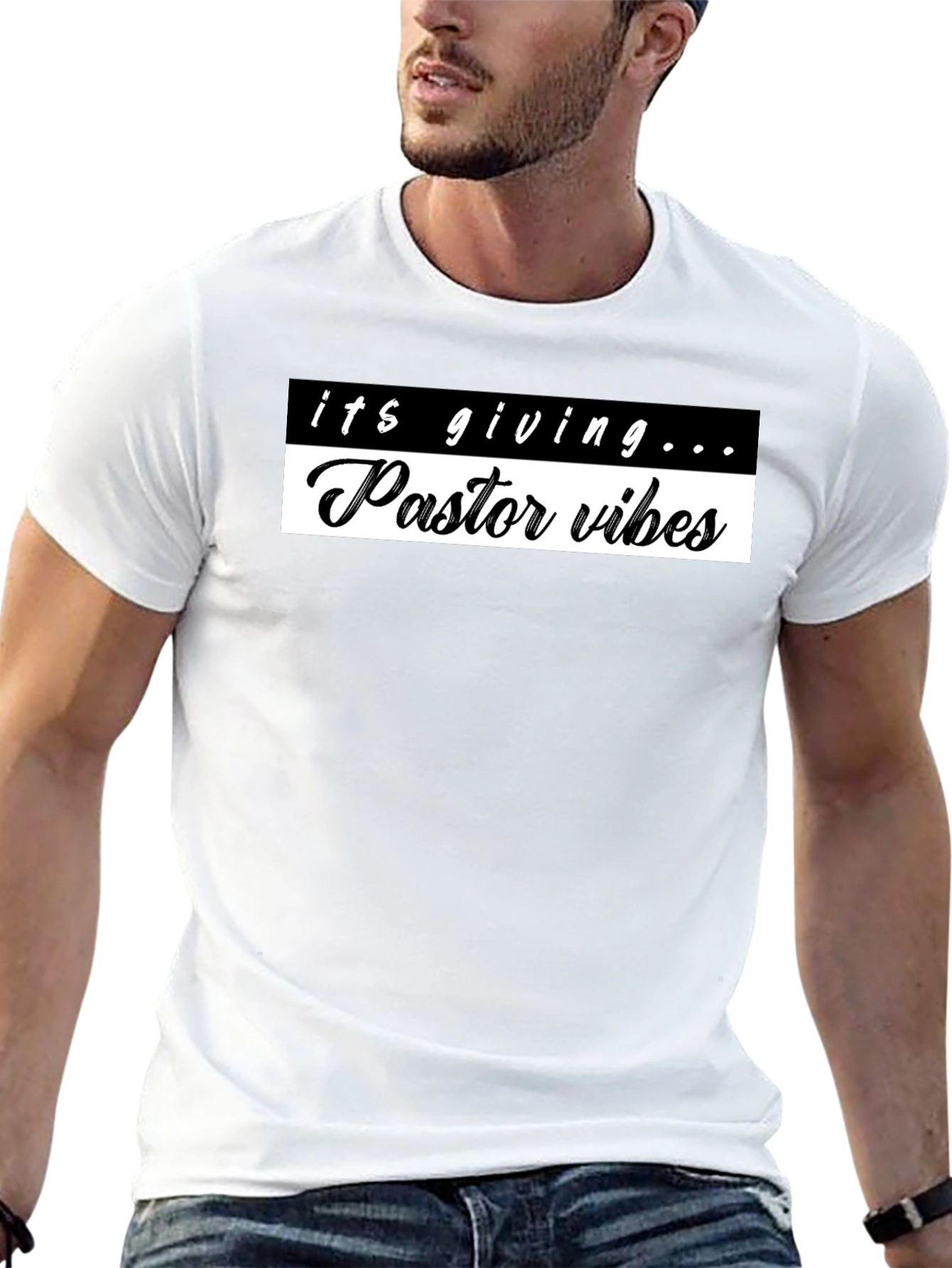 Pastor Vibes Graphic Tee - Trendy Slogan Shirt