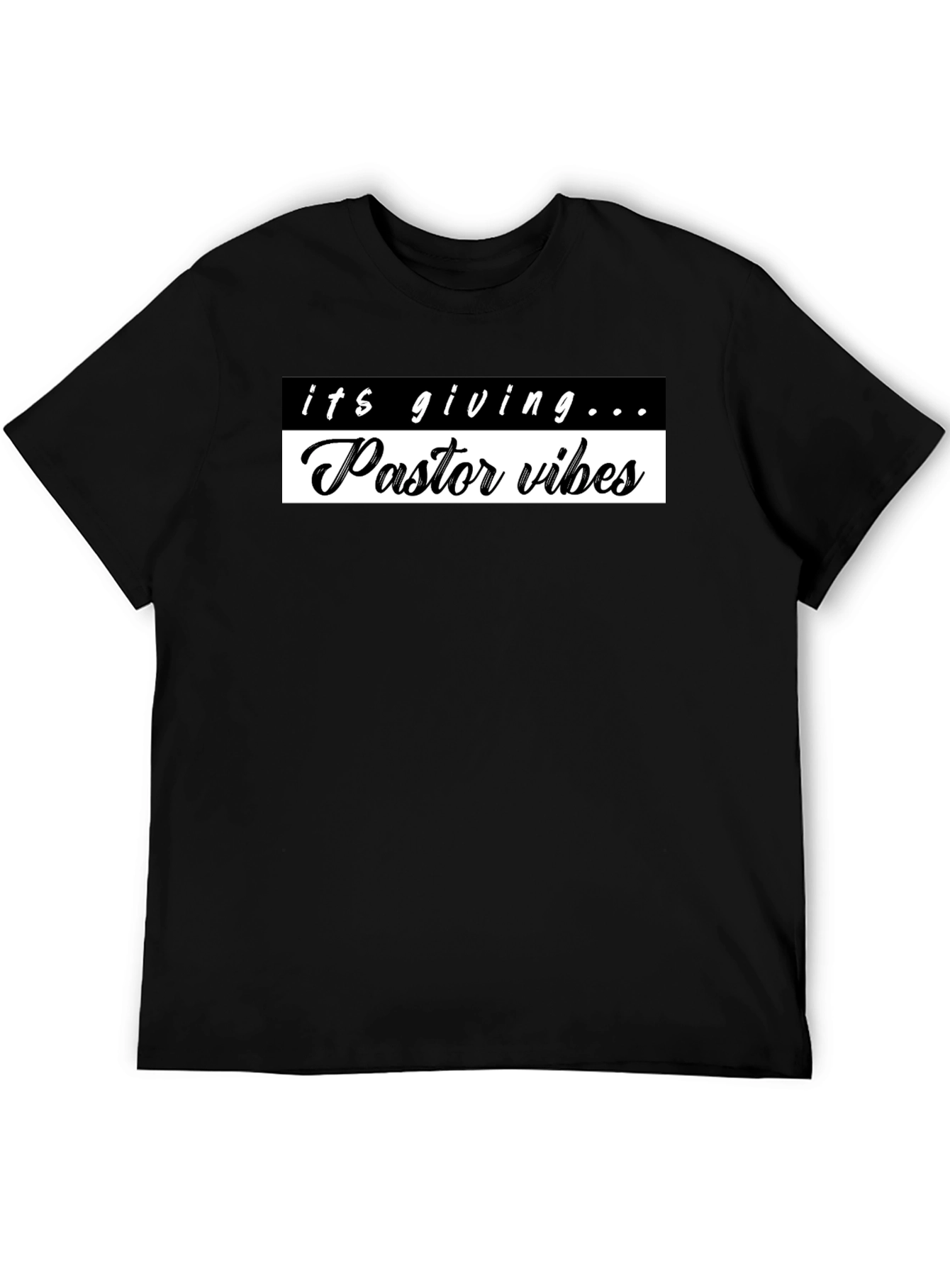 Pastor Vibes Graphic Tee - Trendy Slogan Shirt