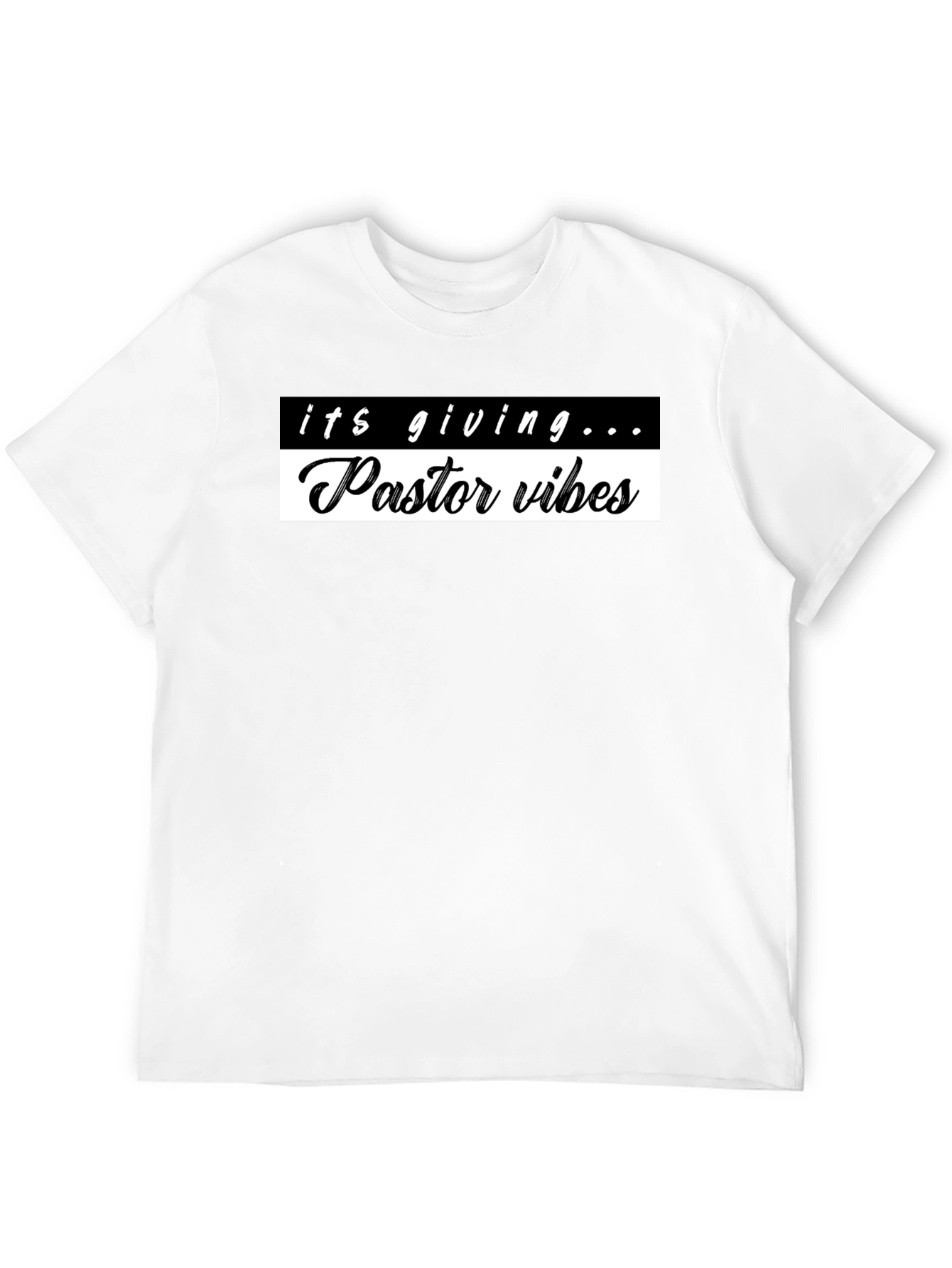 Pastor Vibes Graphic Tee - Trendy Slogan Shirt