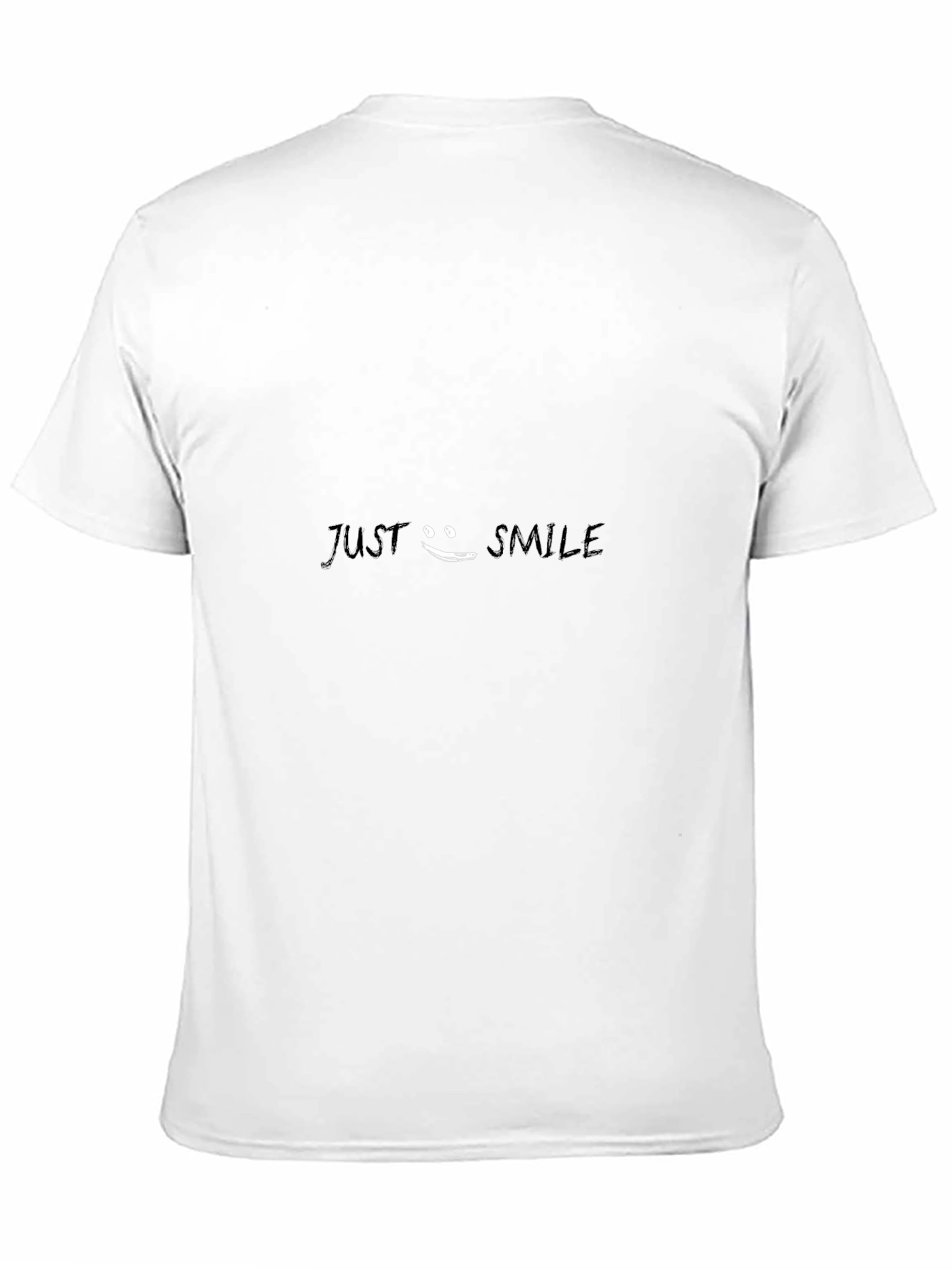 Just Smile Black Graphic Tee