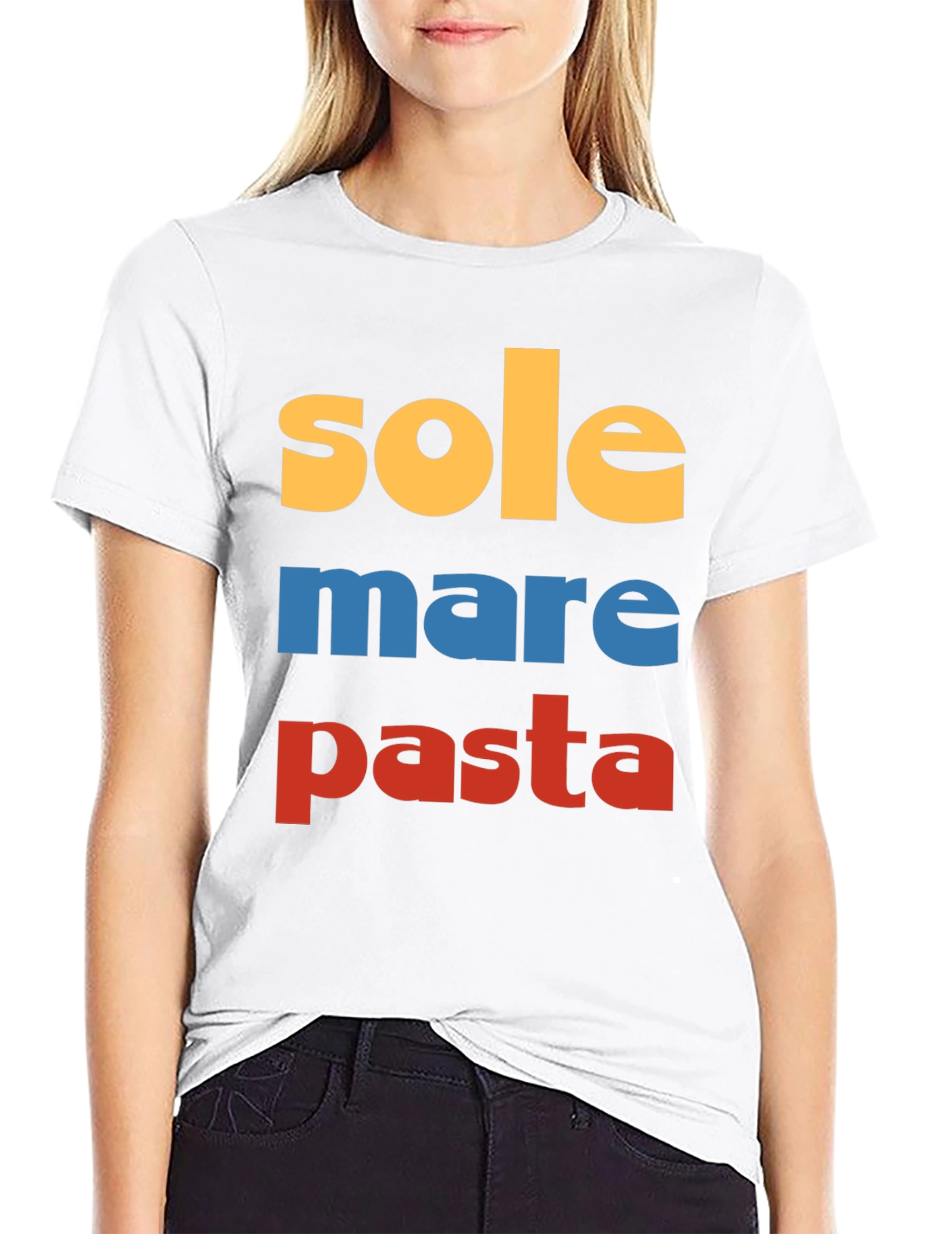 Sole Mare Pasta T-Shirt - Italy Lover Tee