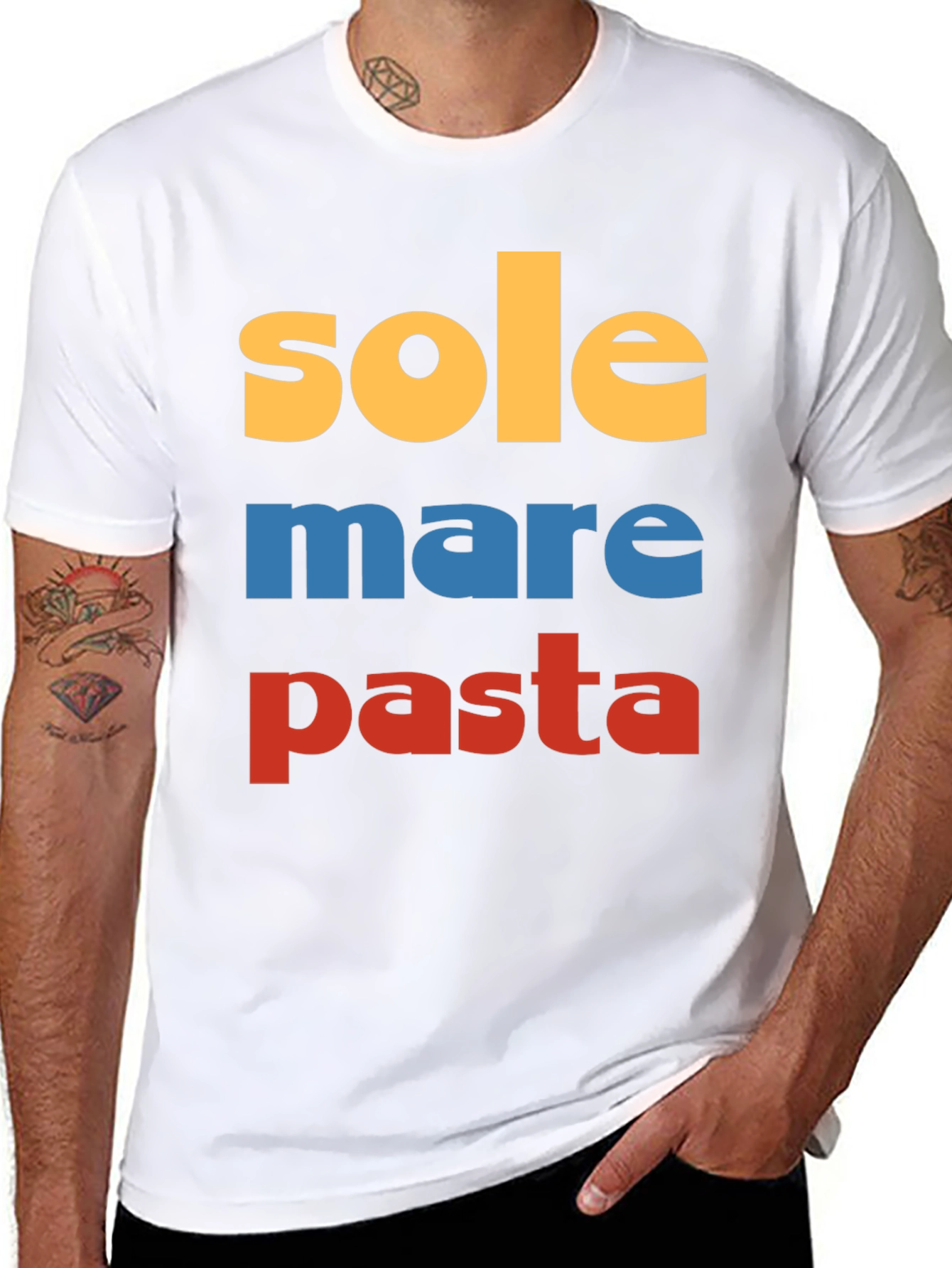 Sole Mare Pasta T-Shirt - Italy Lover Tee
