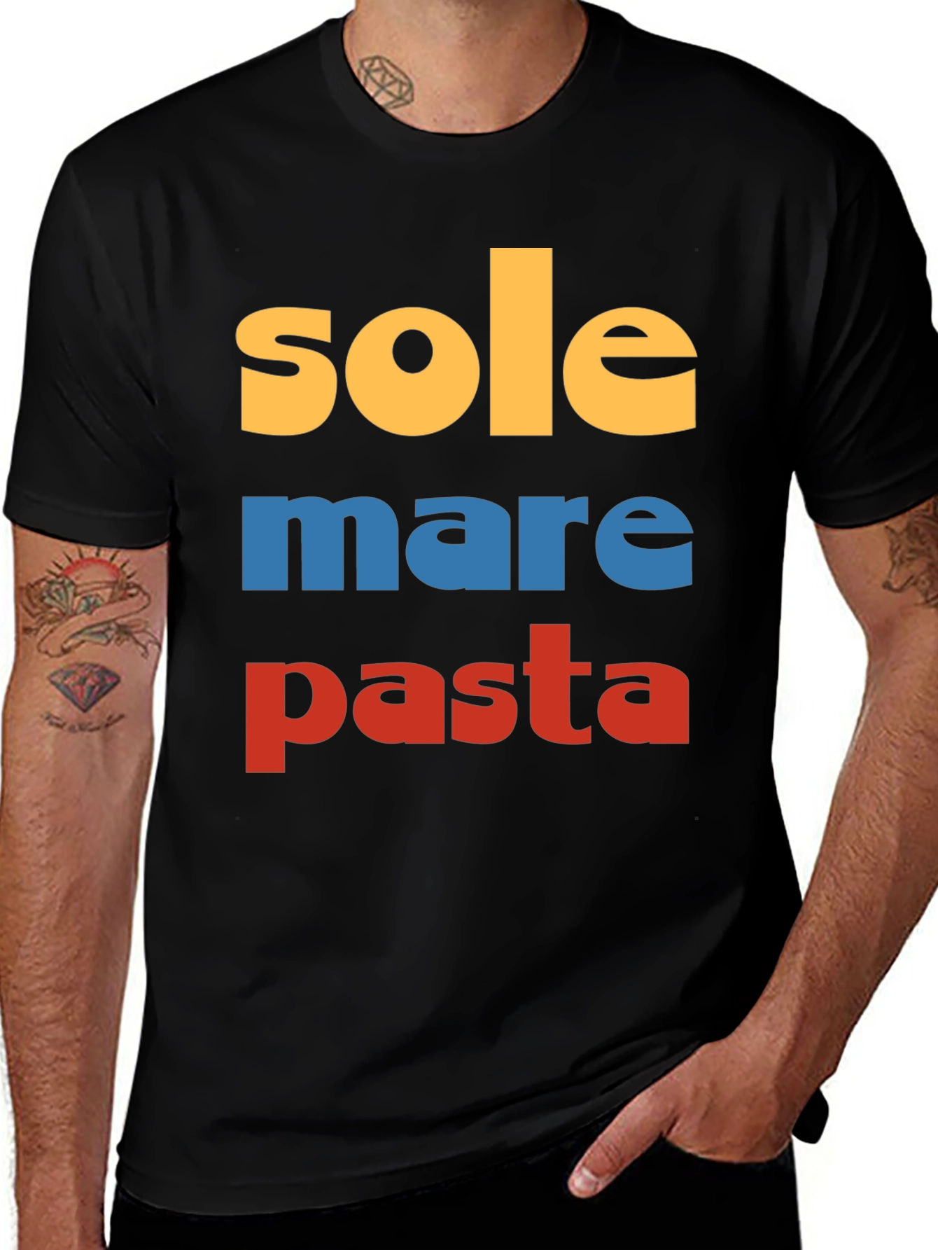 Sole Mare Pasta T-Shirt - Italy Lover Tee
