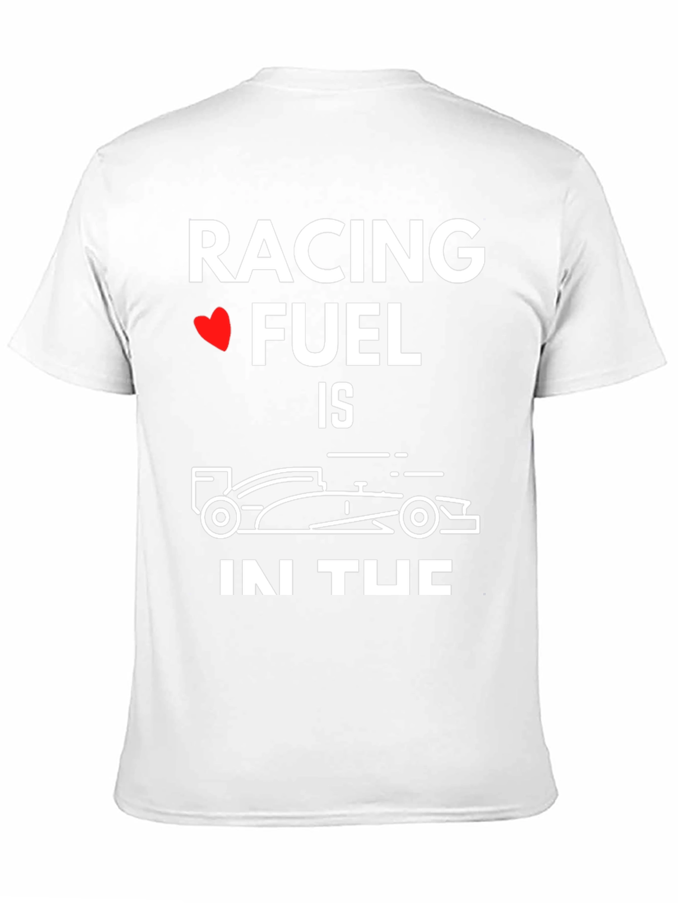 Racing Fuel Car Graphic T-Shirt - Black