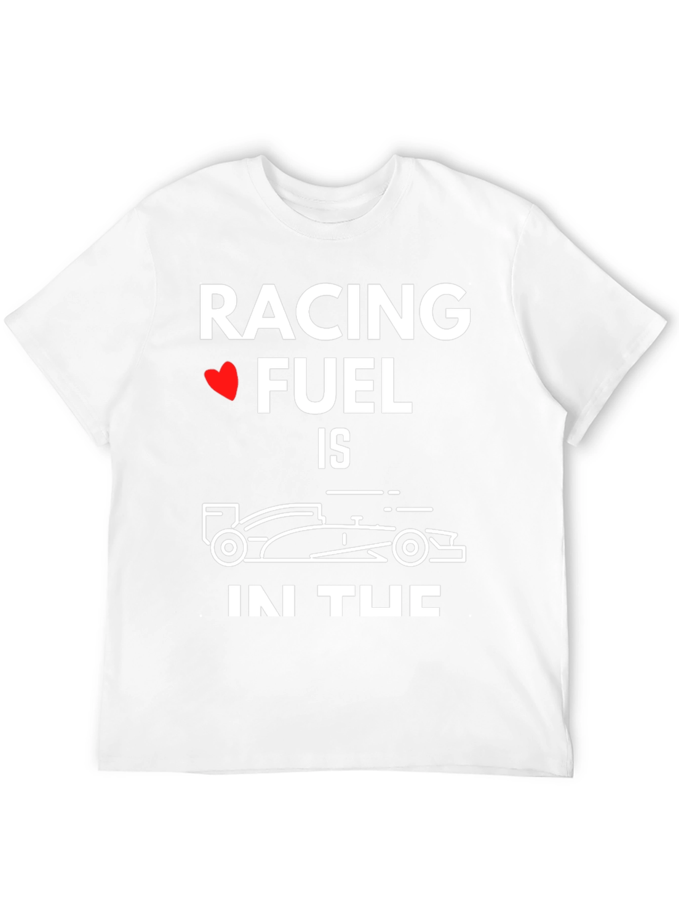 Racing Fuel Car Graphic T-Shirt - Black
