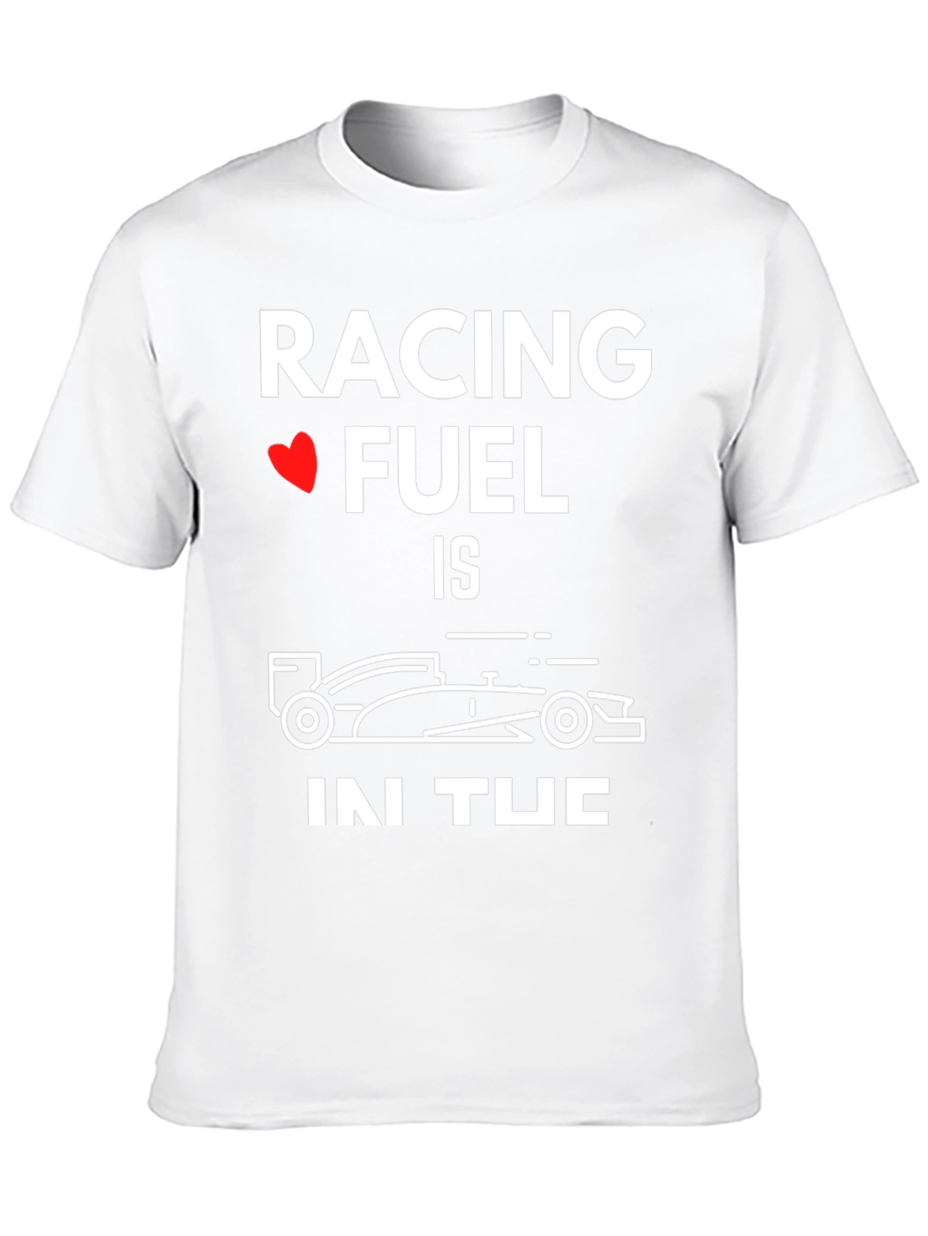 Racing Fuel Car Graphic T-Shirt - Black