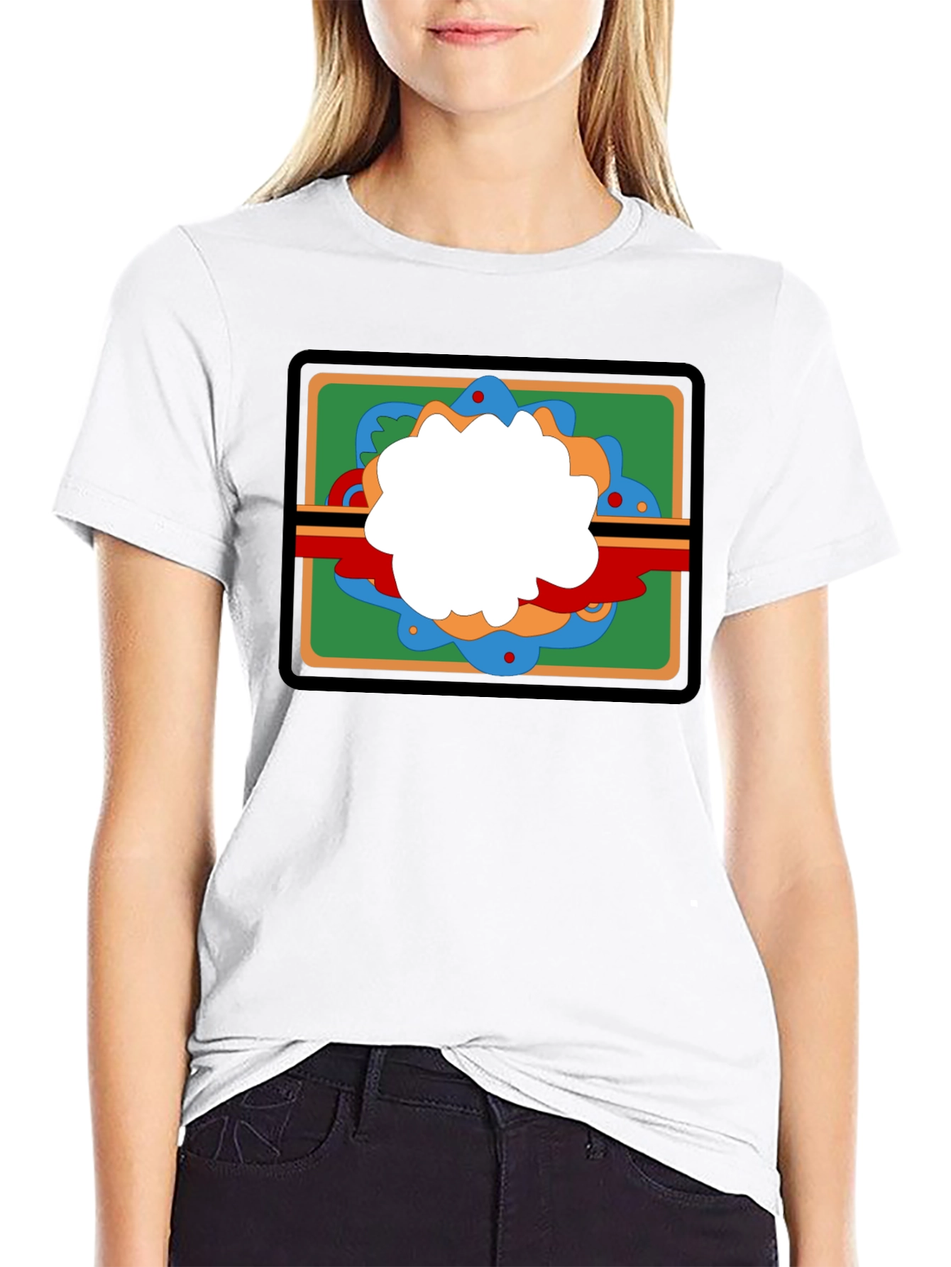 Retro Graphic Tee - Black Casual Cotton T-Shirt