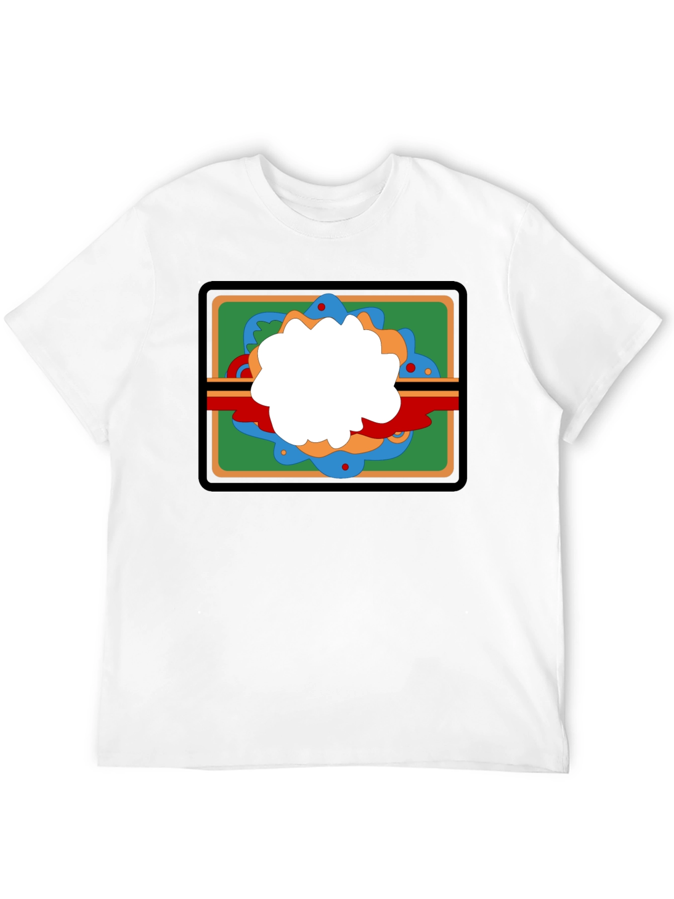 Retro Graphic Tee - Black Casual Cotton T-Shirt