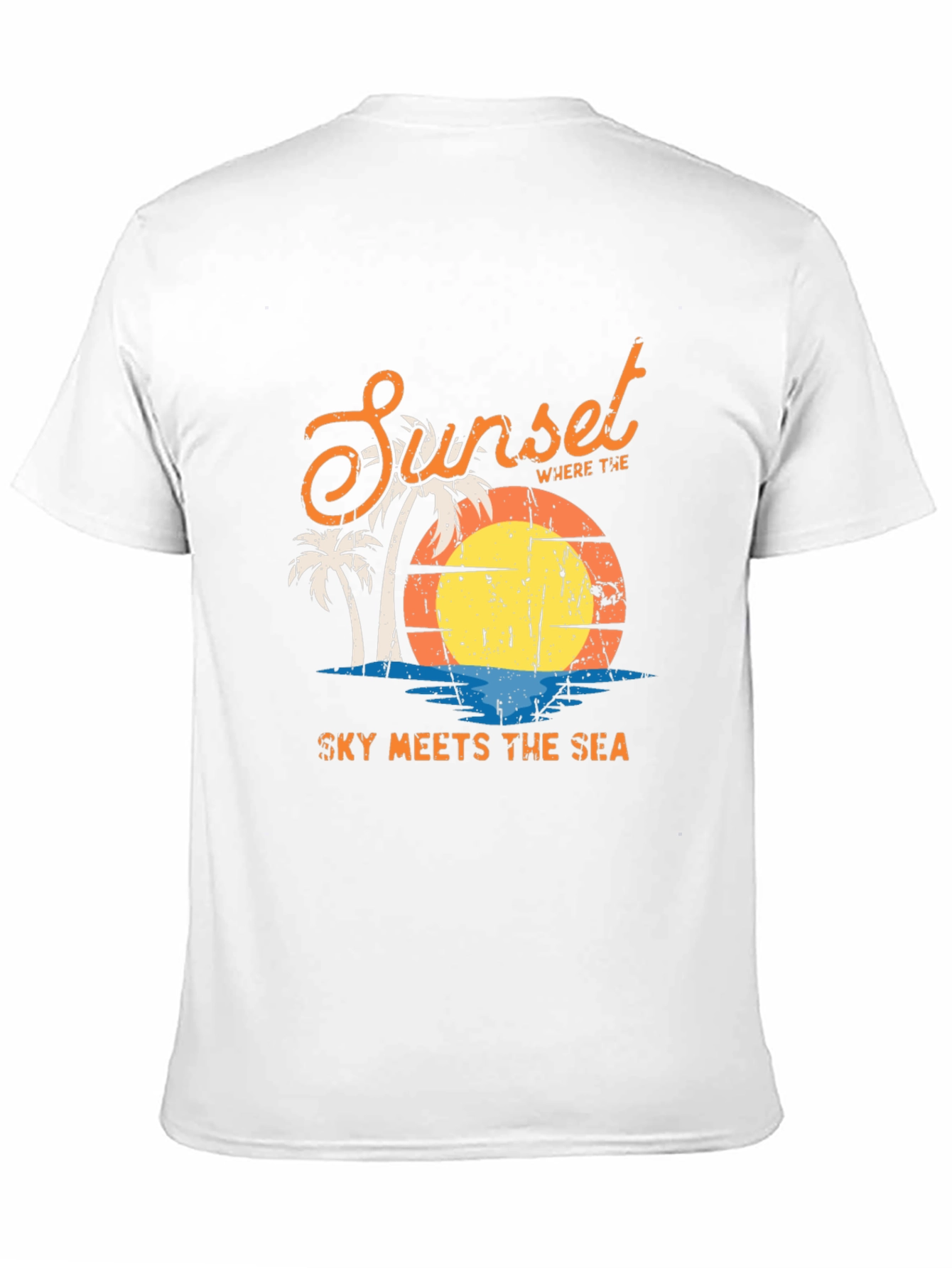 Sunset Sky Meets Sea Graphic T-Shirt