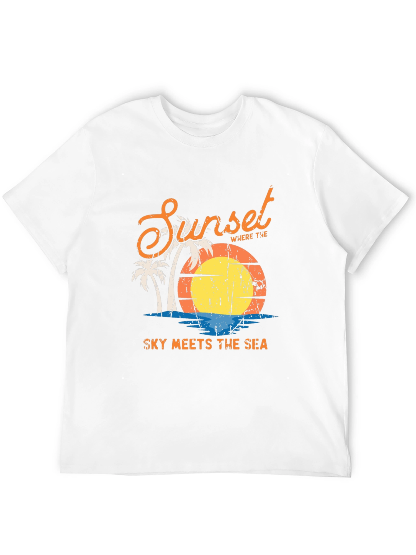 Sunset Sky Meets Sea Graphic T-Shirt