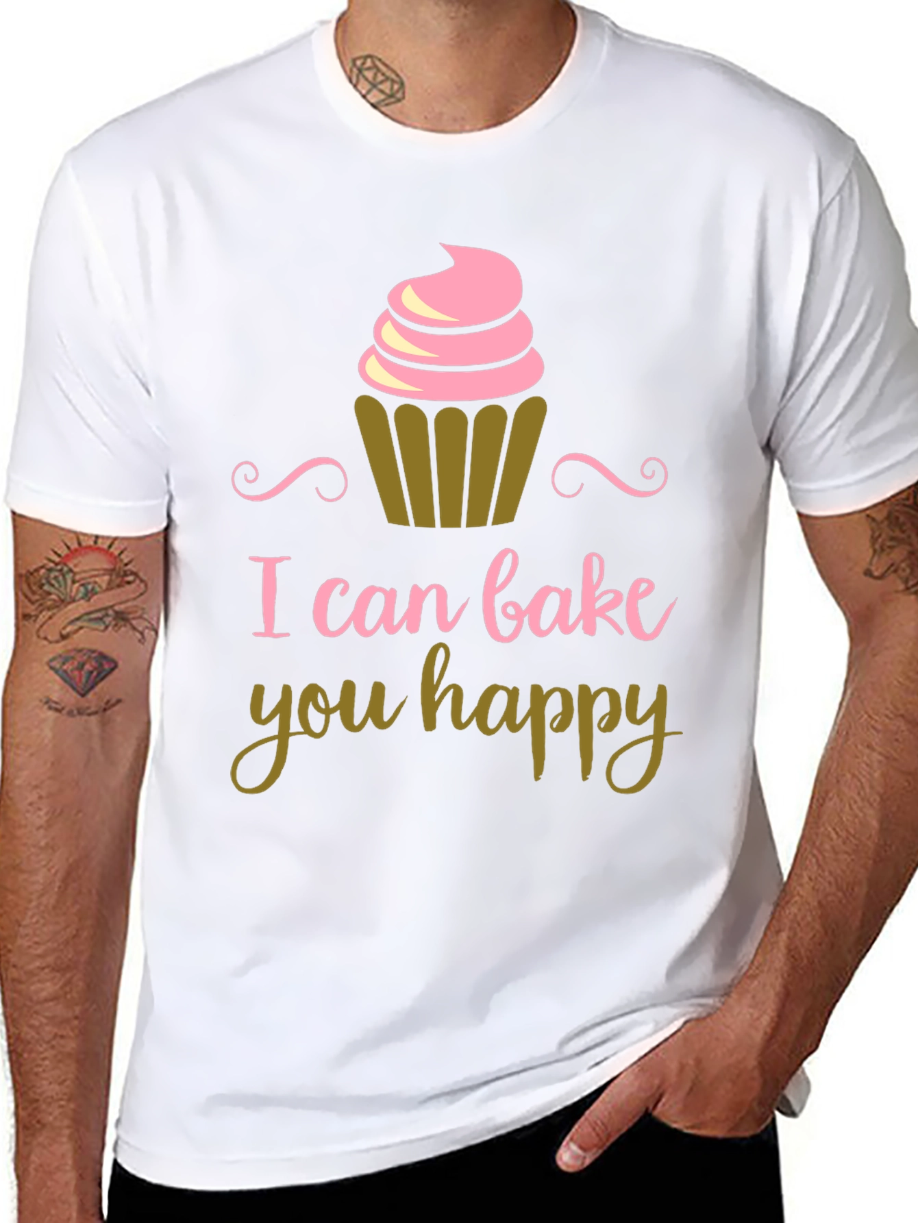I Can Bake You Happy Black T-Shirt