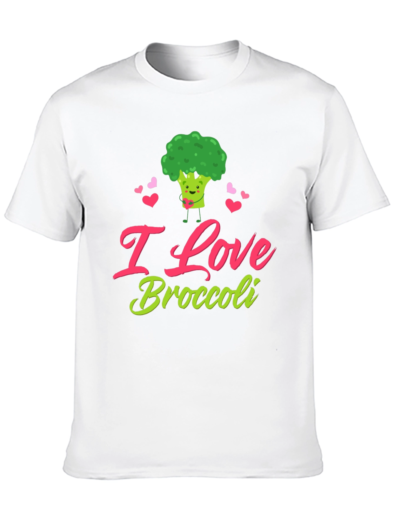 I Love Broccoli T-Shirt - Cute Vegan Tee