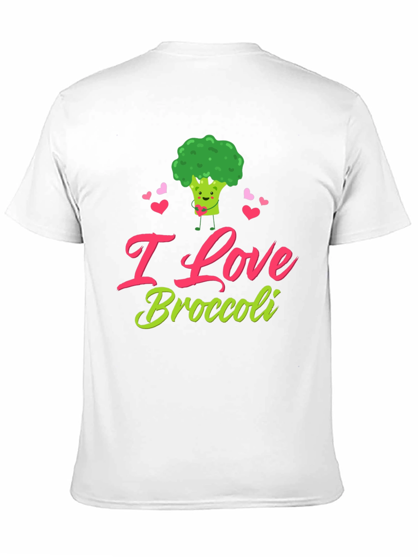 I Love Broccoli T-Shirt - Cute Vegan Tee