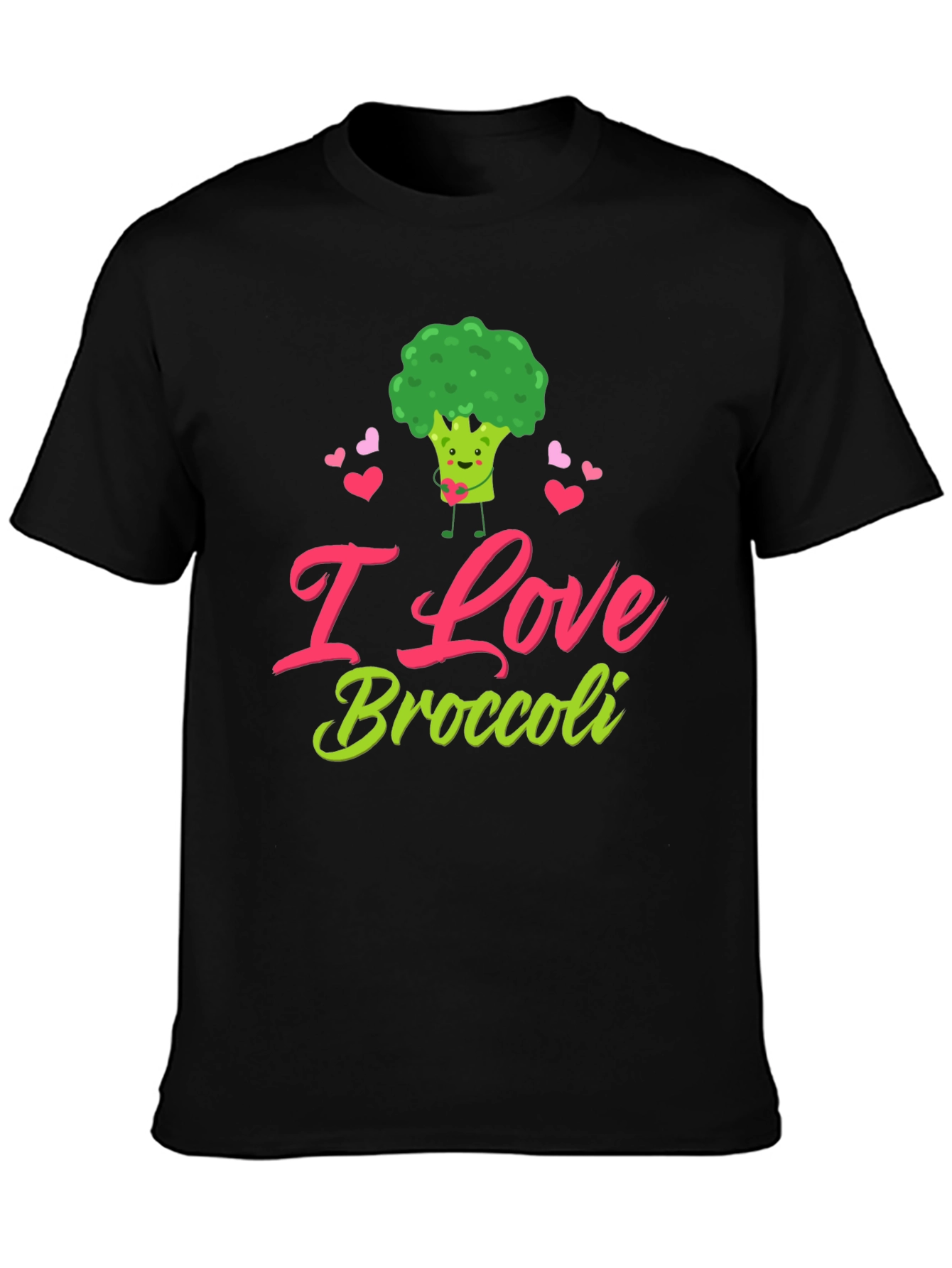 I Love Broccoli T-Shirt - Cute Vegan Tee