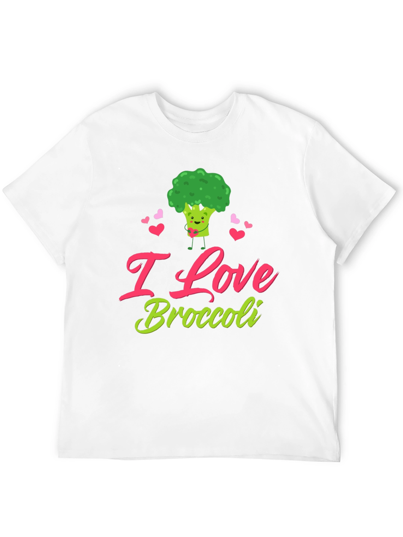 I Love Broccoli T-Shirt - Cute Vegan Tee