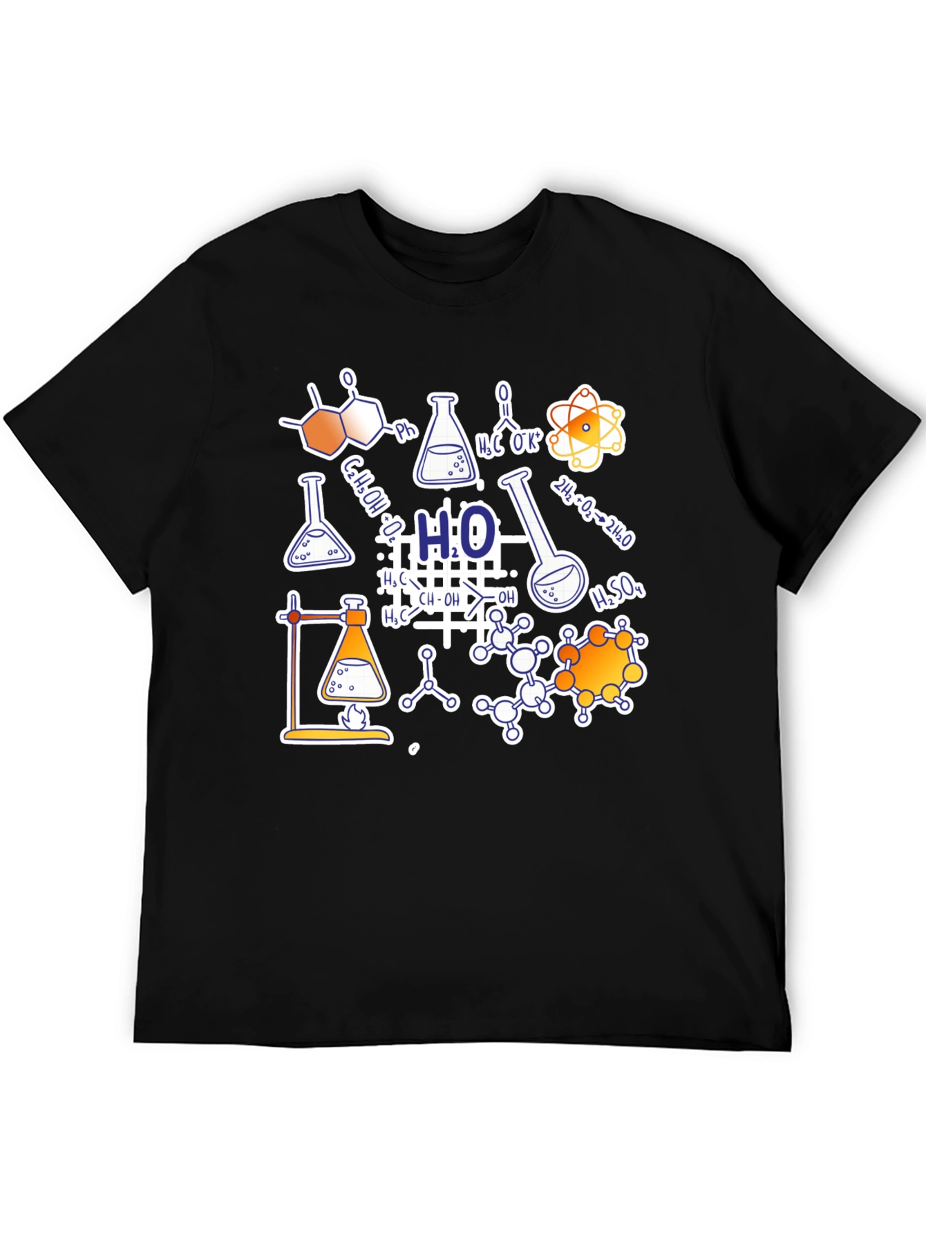Science Formula Black T-Shirt