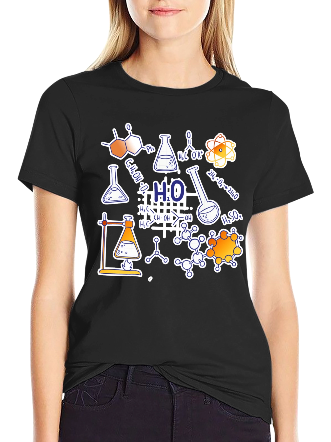 Science Formula Black T-Shirt