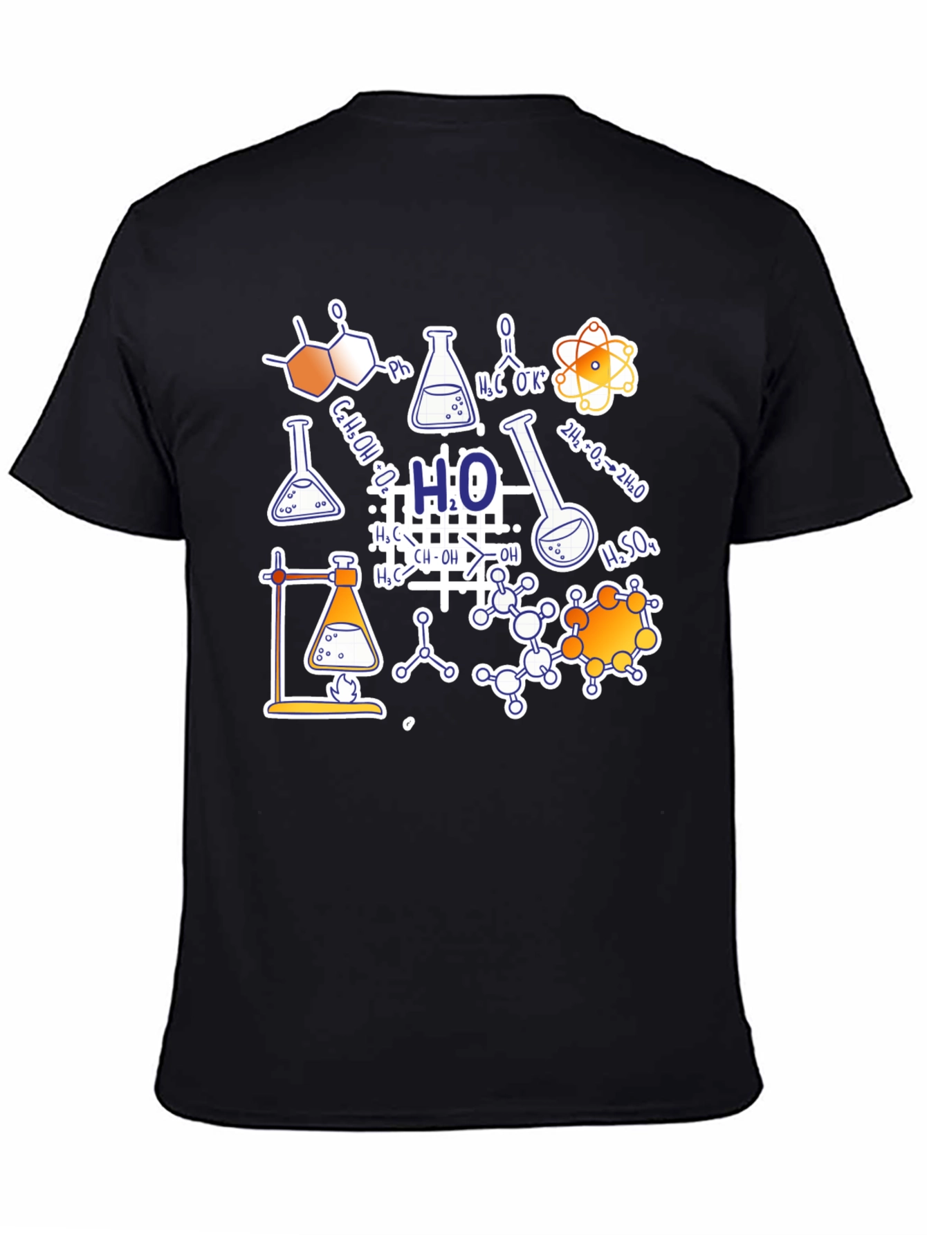 Science Formula Black T-Shirt