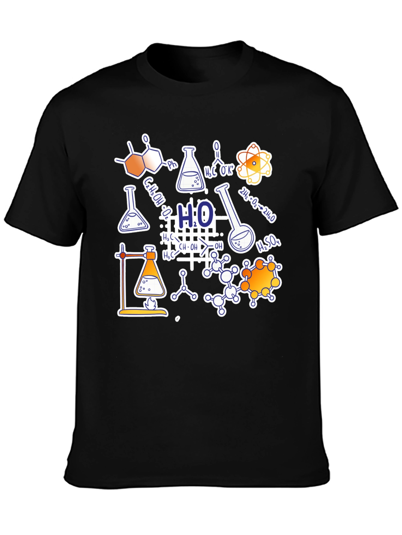 Science Formula Black T-Shirt