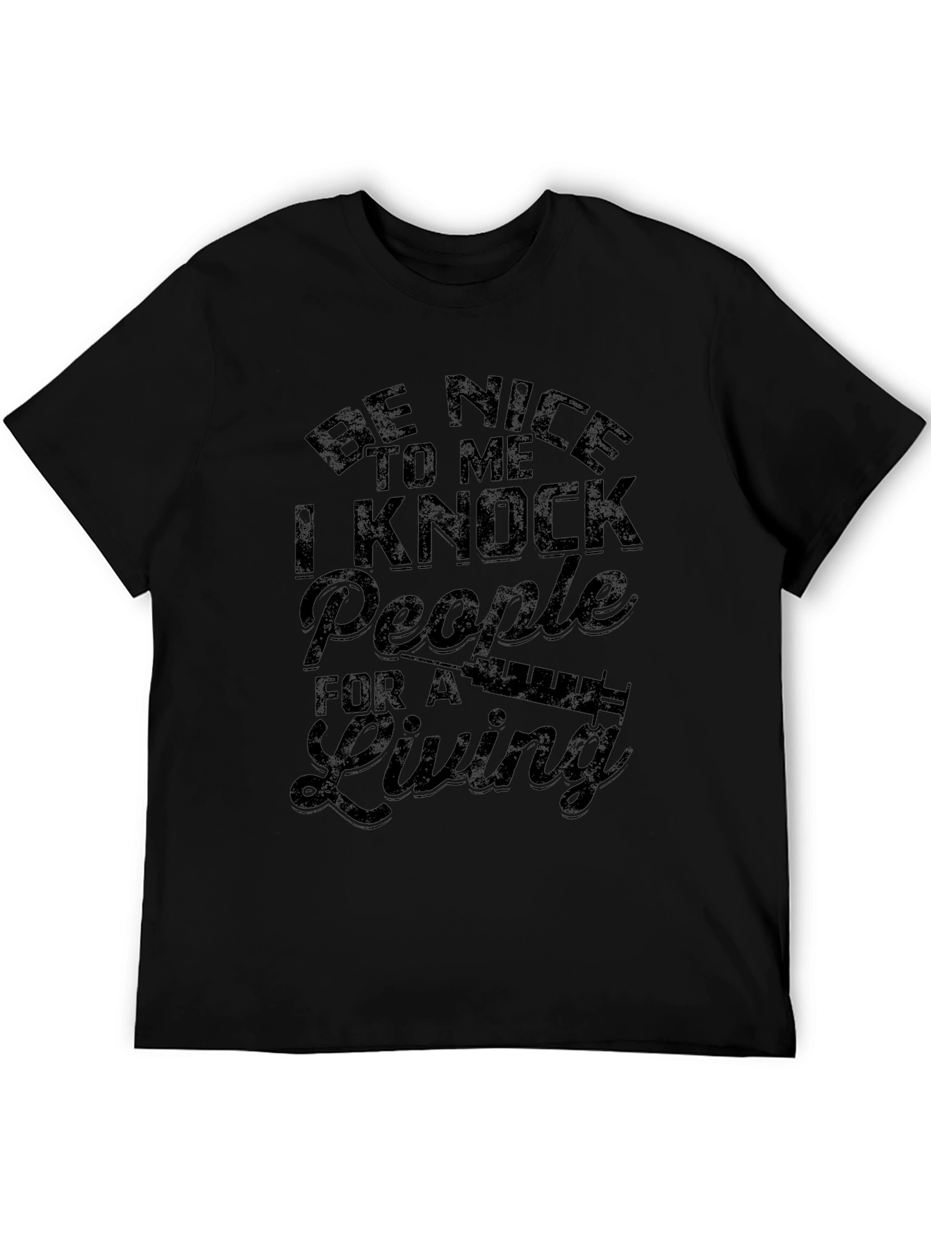 Be Nice Nurse T-Shirt Funny Syringe Graphic Tee