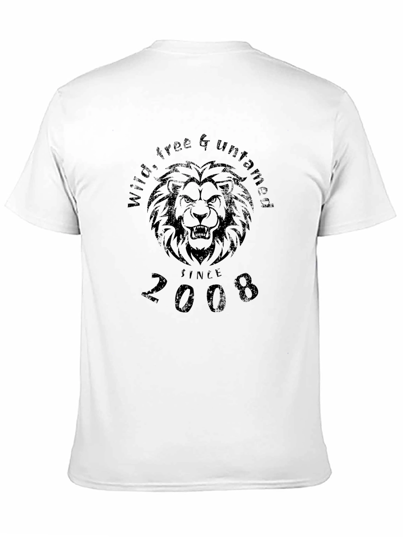 Wild & Untamed Lion Graphic Black T-Shirt