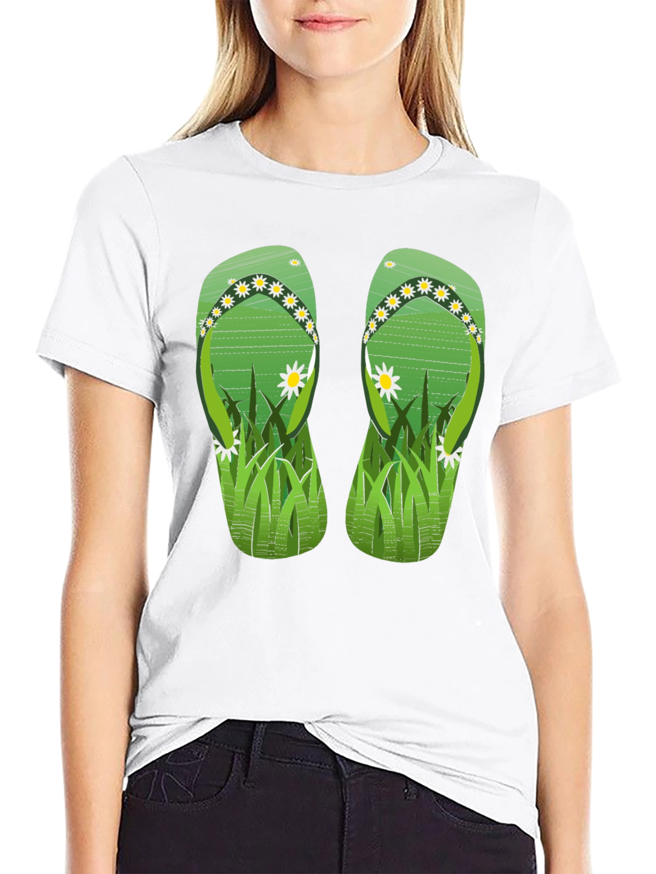 Flip Flop Graphic T-Shirt - Summer Style