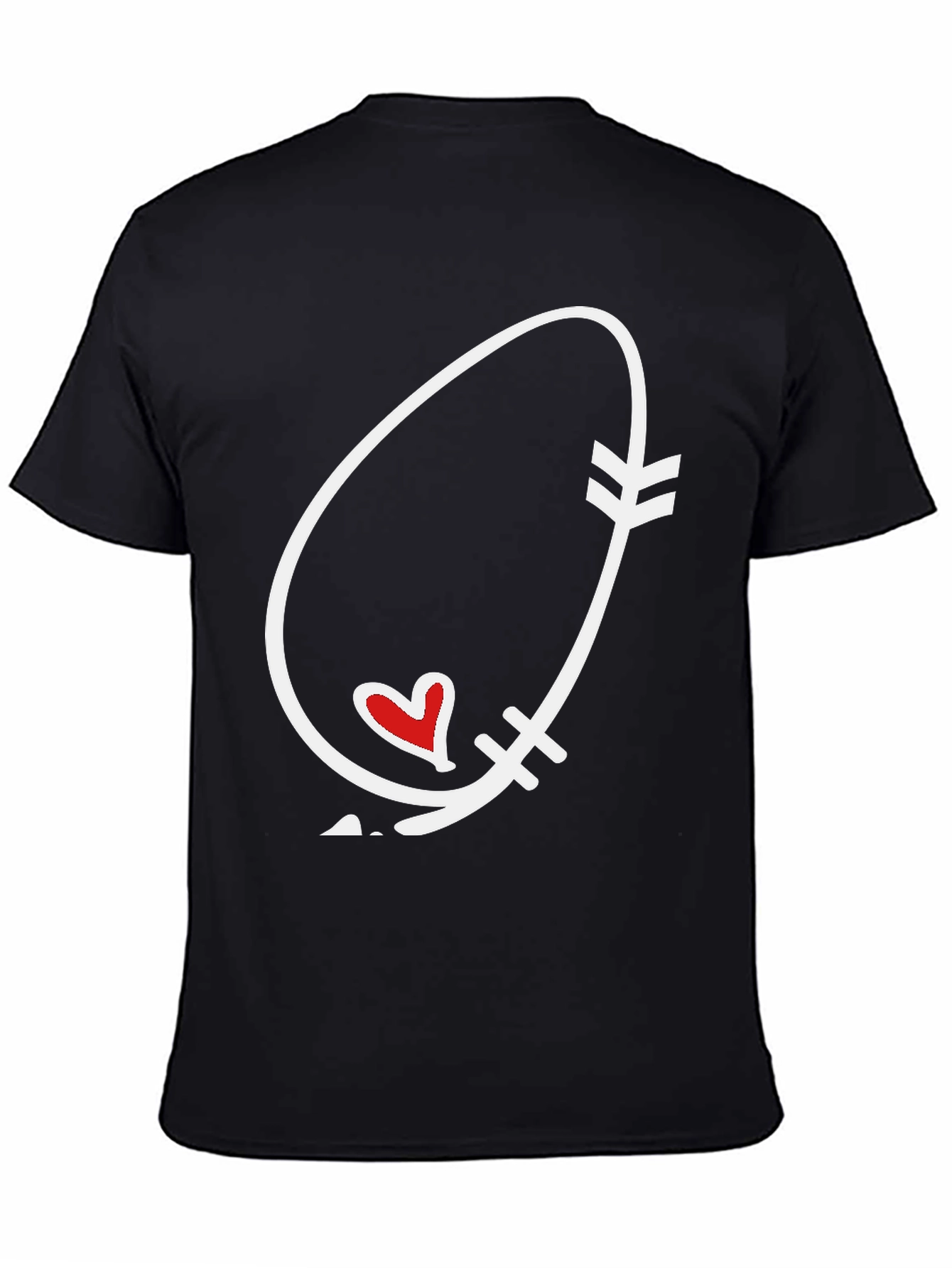 Arrow Heart Graphic Tee - Black Unisex