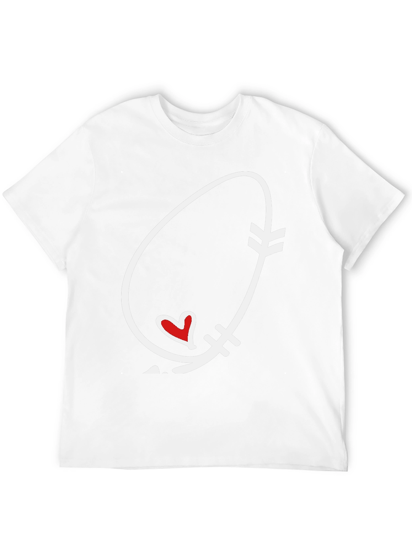 Arrow Heart Graphic Tee - Black Unisex