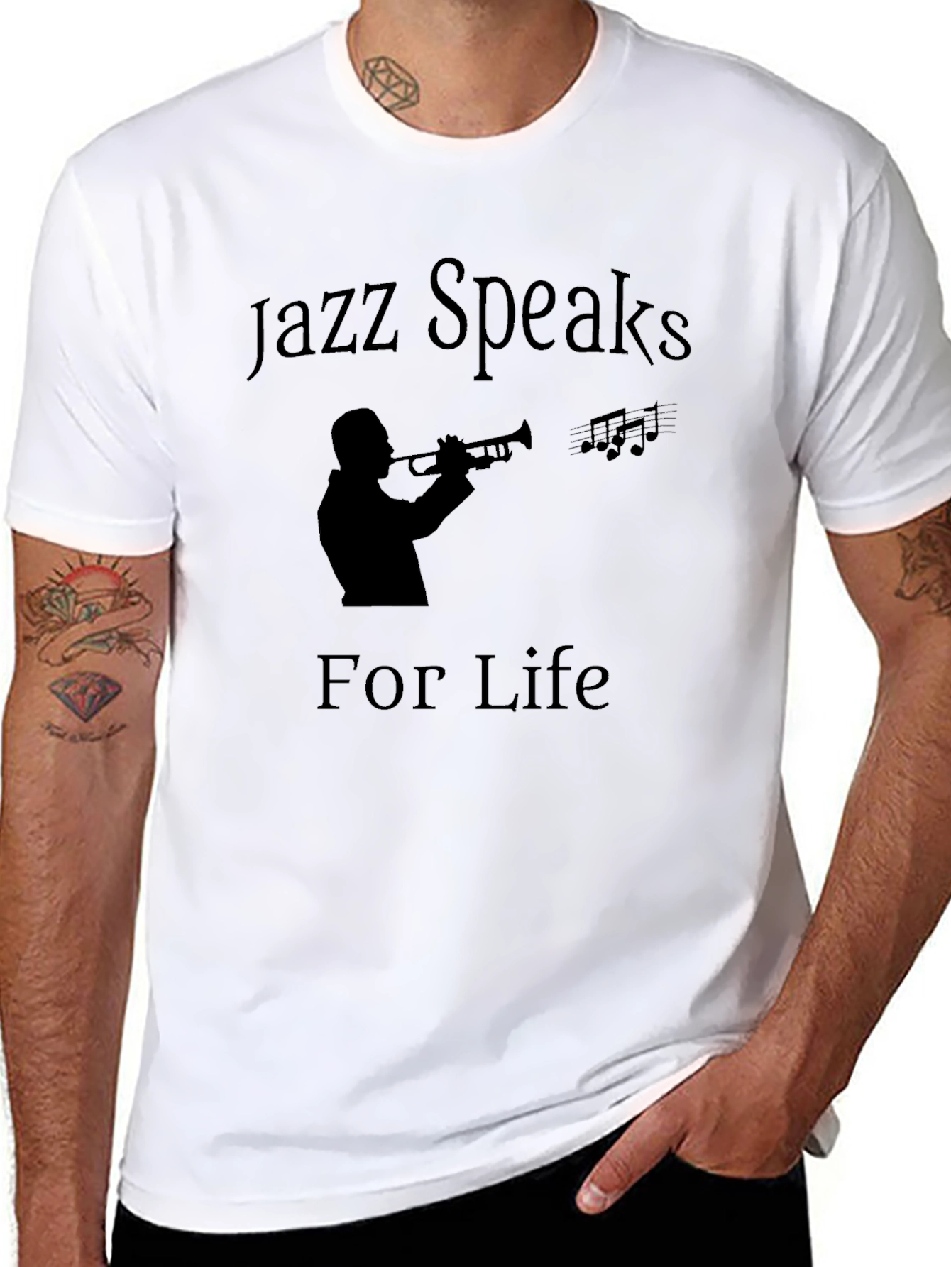 Jazz Speaks for Life Black T-Shirt