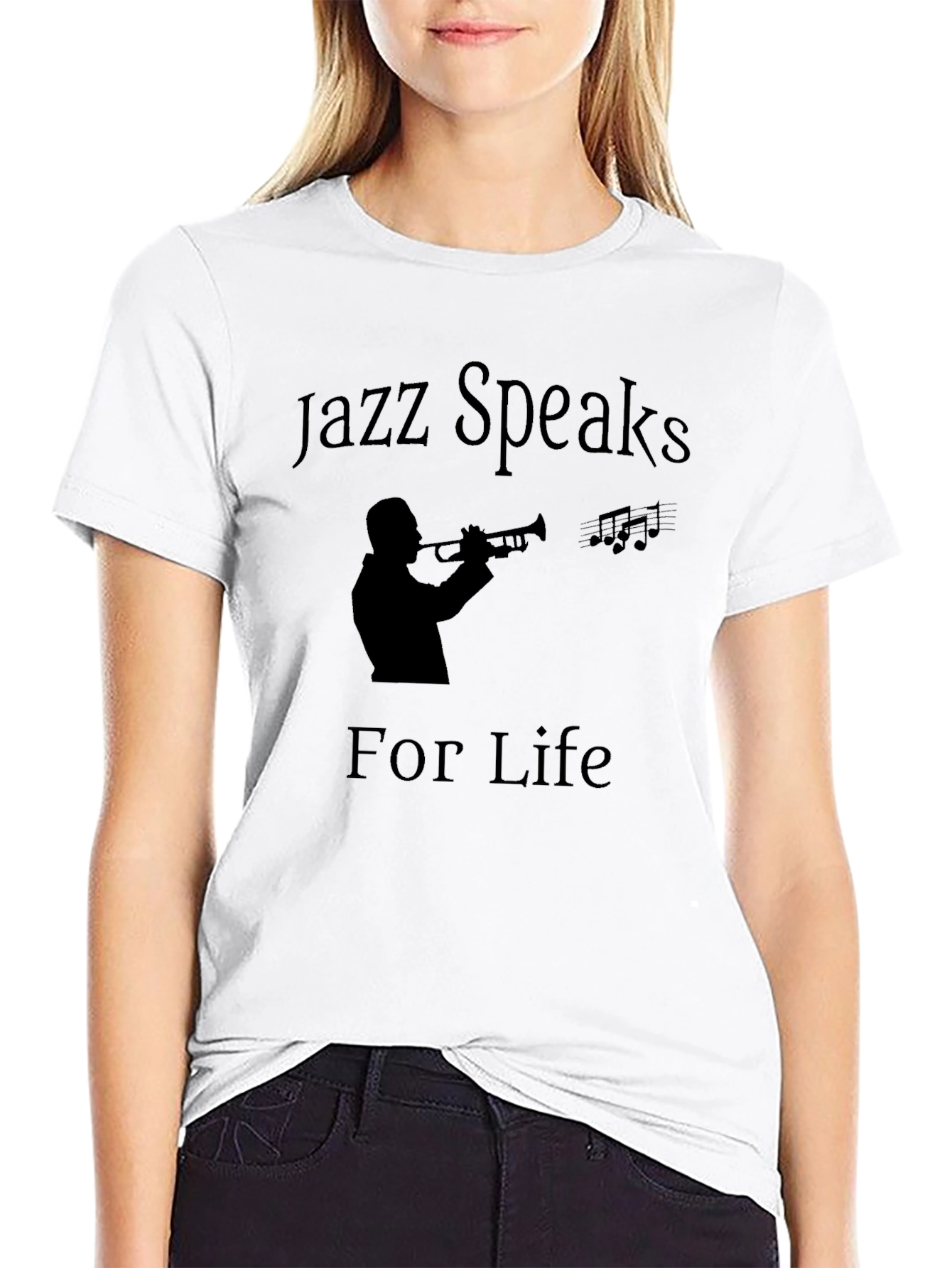 Jazz Speaks for Life Black T-Shirt
