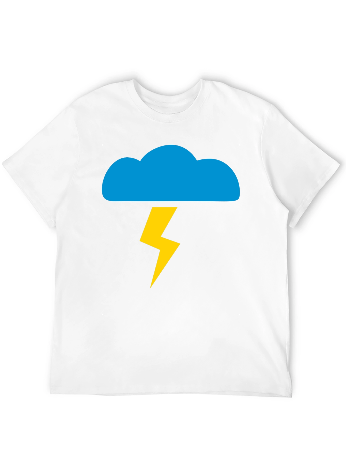 Storm Cloud Graphic Tee - Black Cotton T-Shirt