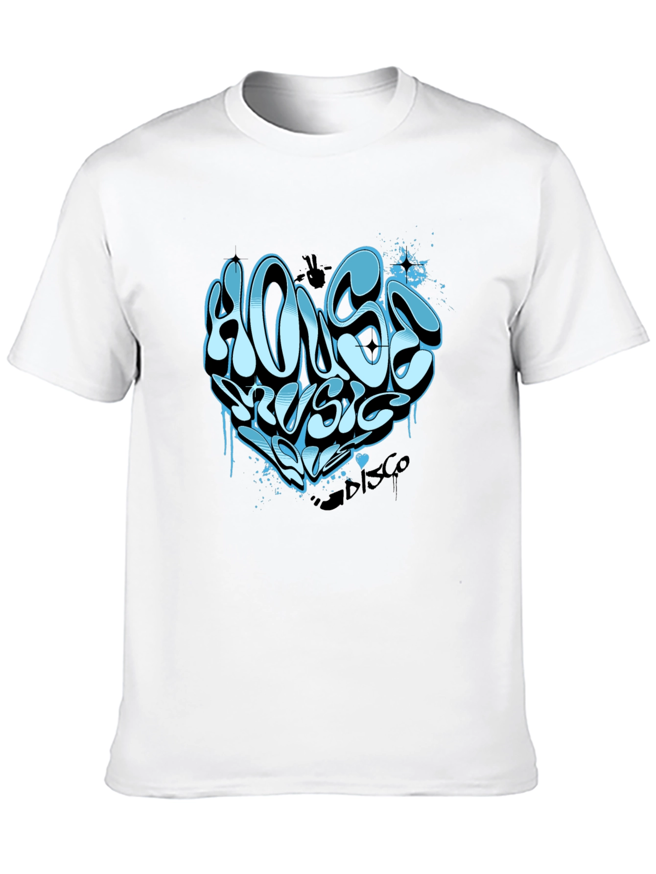 House Music Heart T-Shirt - Cool DJ Rave Tee