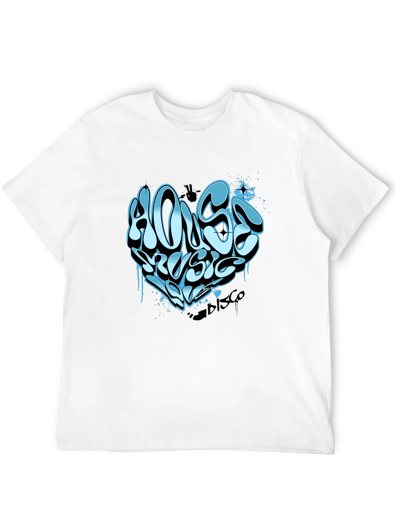 House Music Heart T-Shirt - Cool DJ Rave Tee
