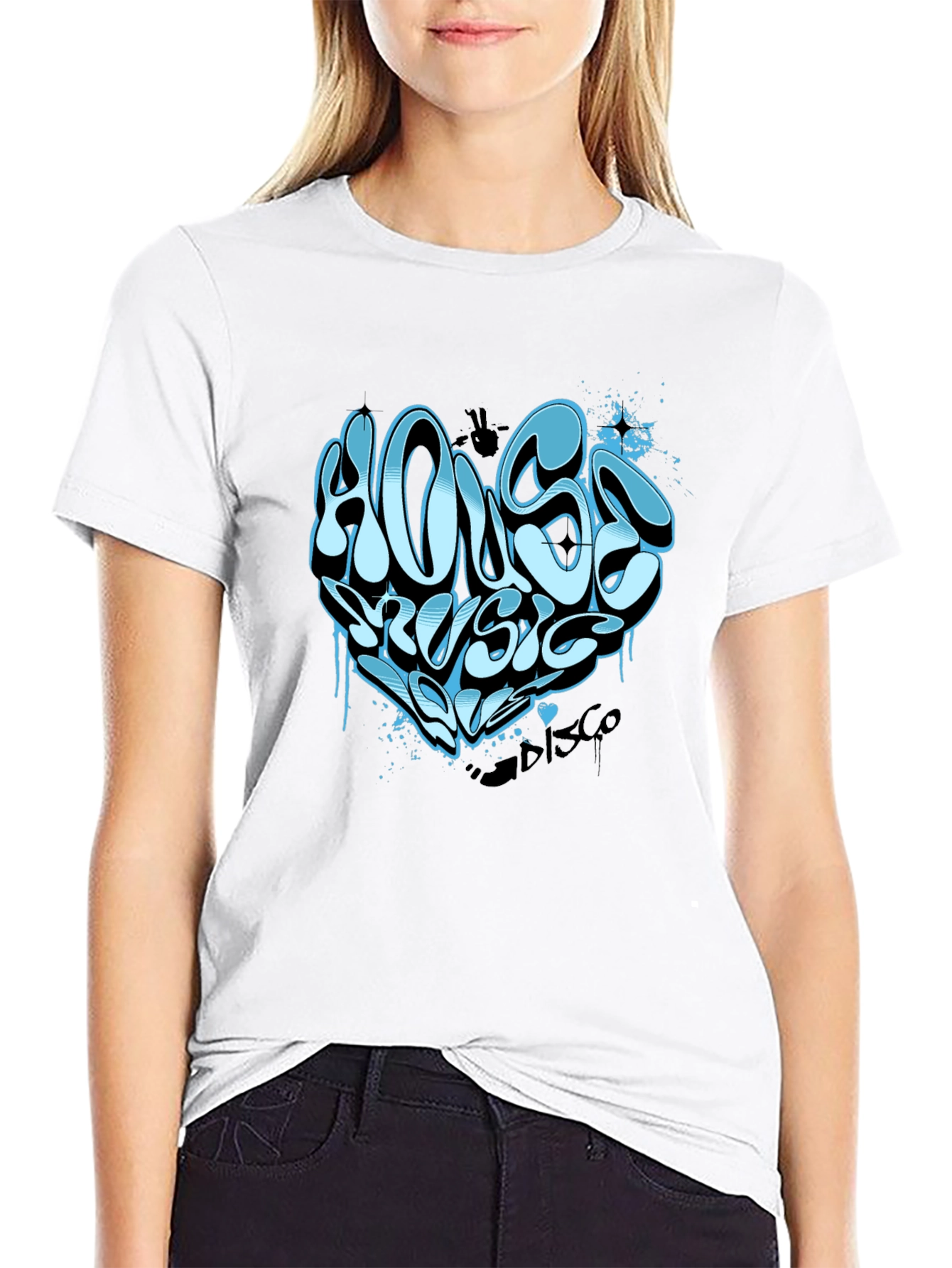 House Music Heart T-Shirt - Cool DJ Rave Tee