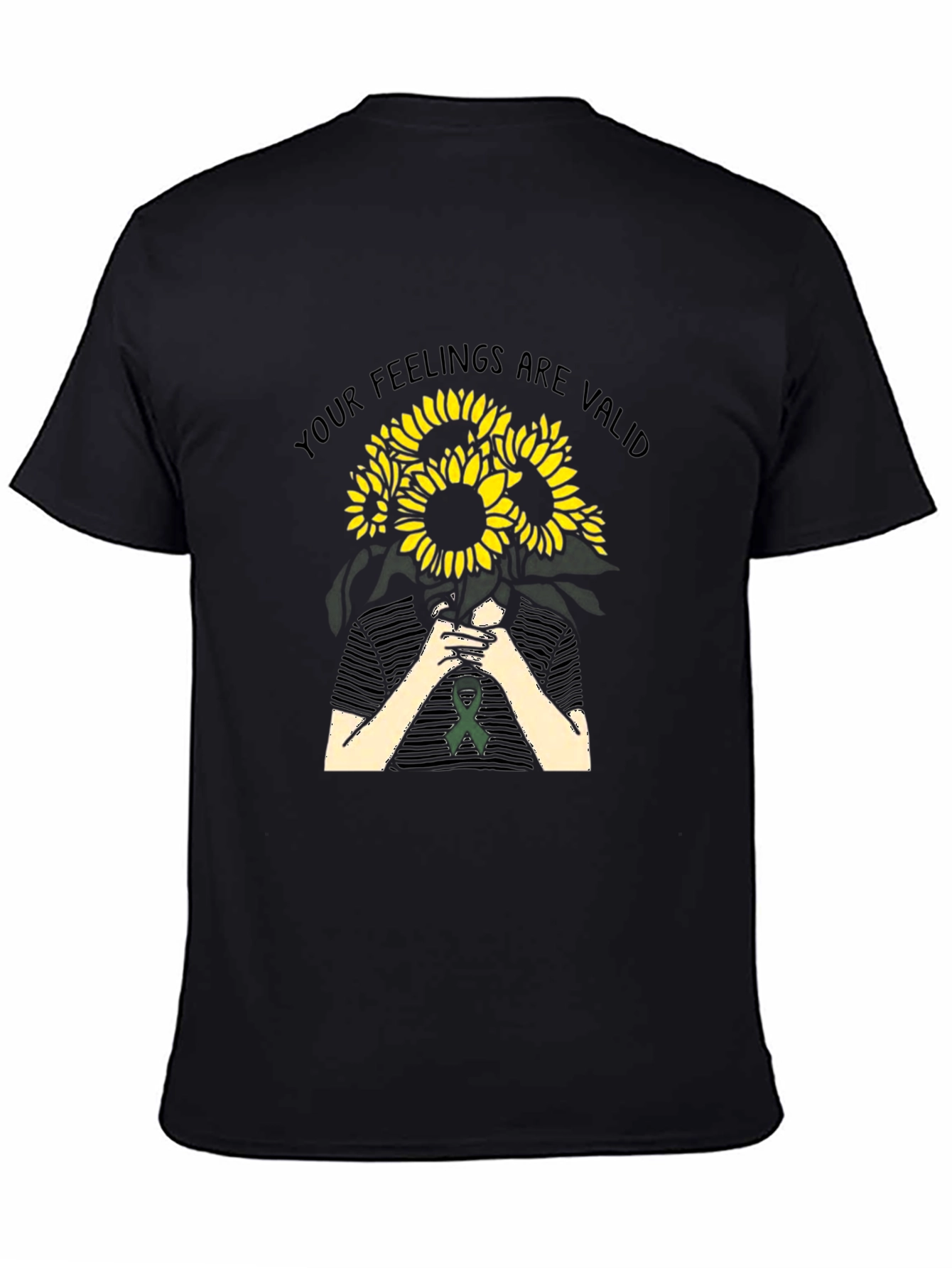 Feelings Are Valid Sunflower Graphic Tee