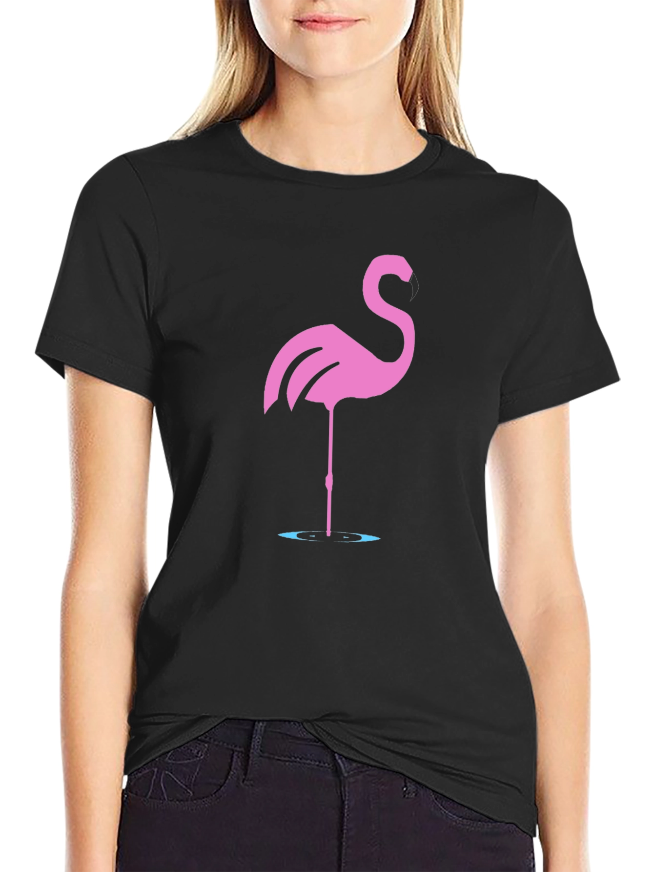 Pink Flamingo Graphic T-Shirt