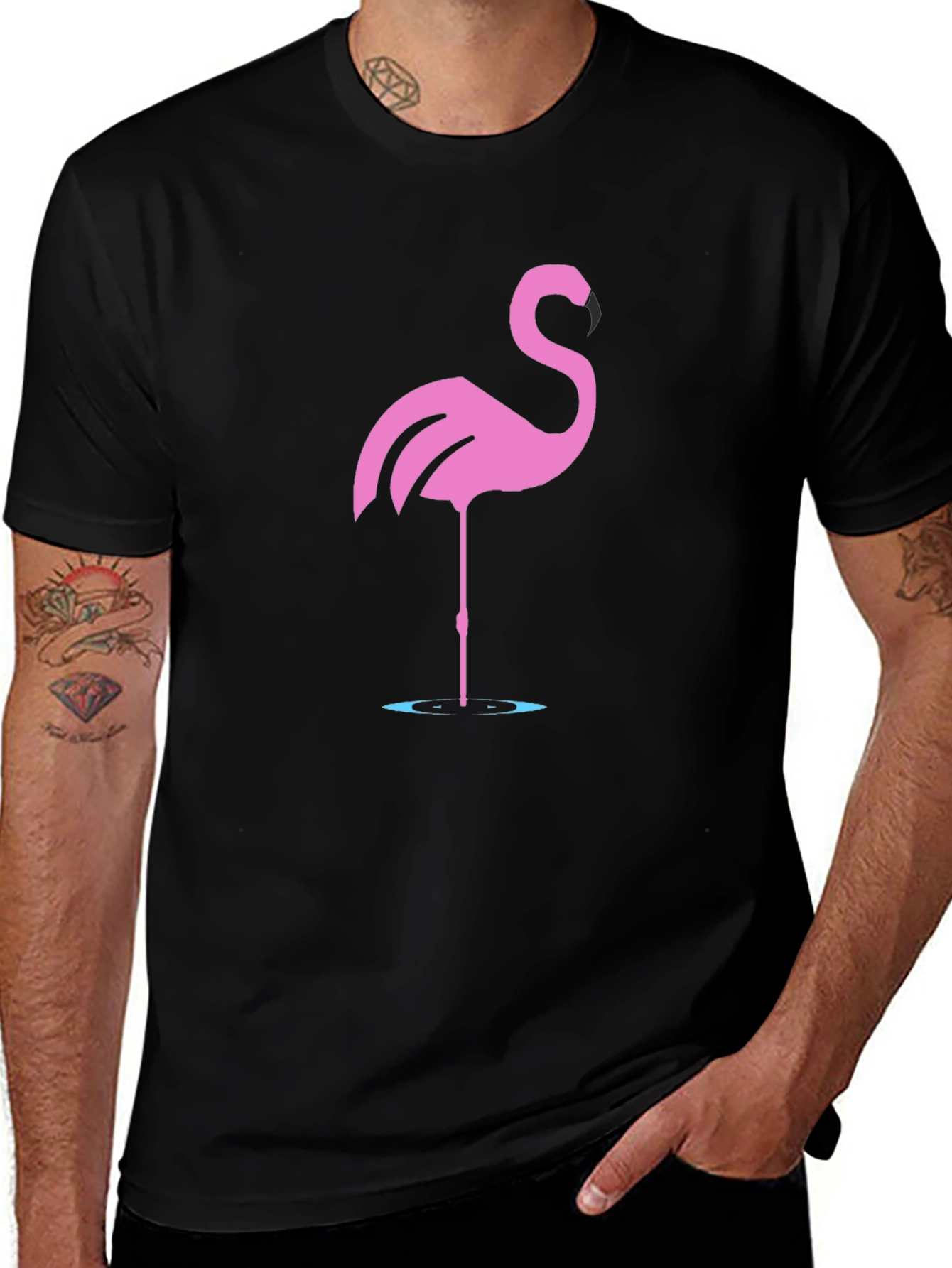 Pink Flamingo Graphic T-Shirt