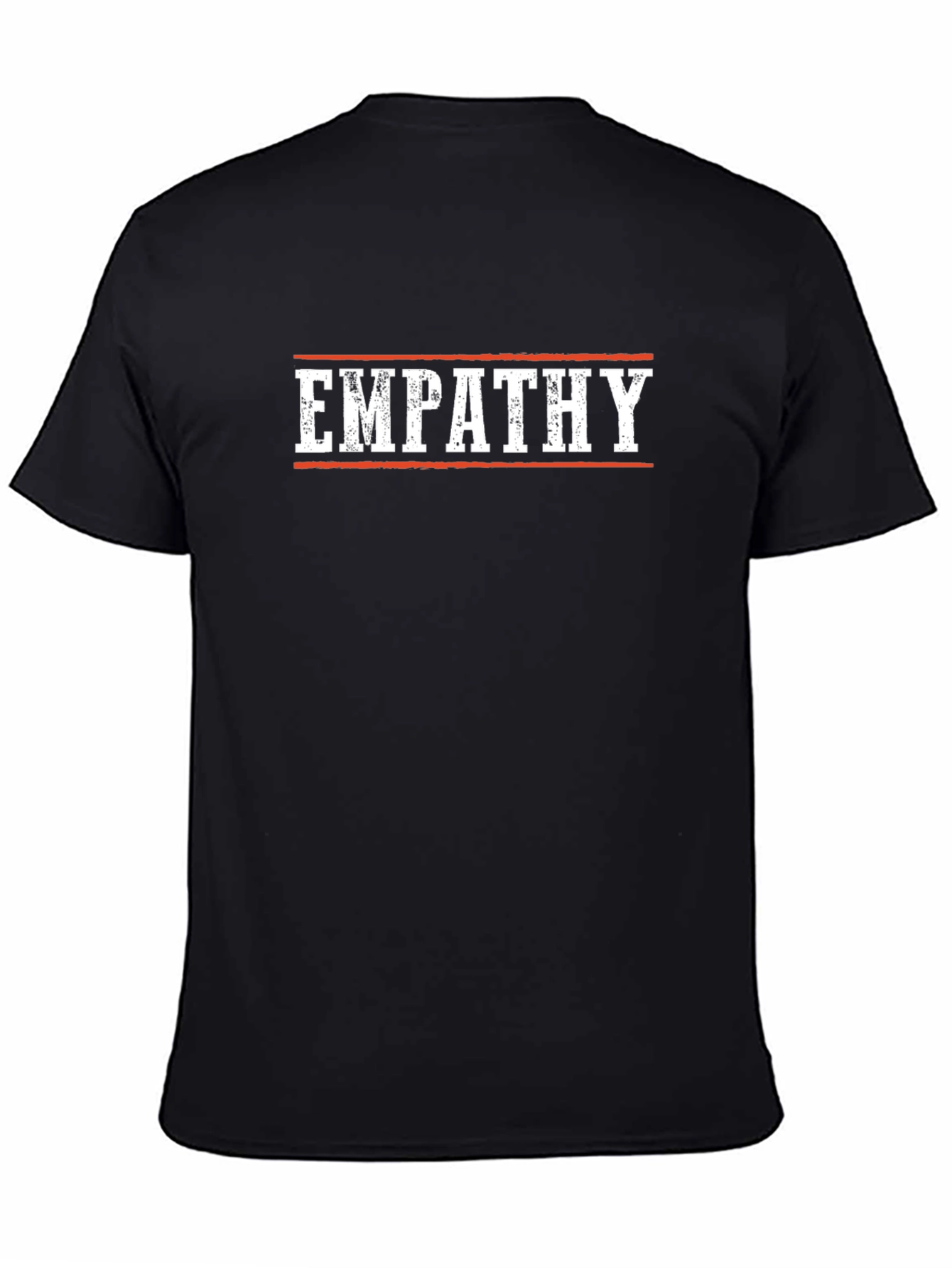 Empathy T-Shirt - Black Crew Neck Casual Tee