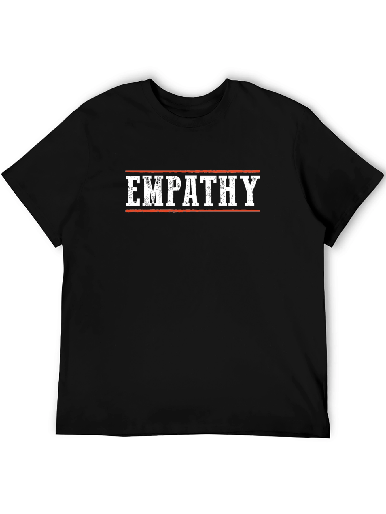 Empathy T-Shirt - Black Crew Neck Casual Tee