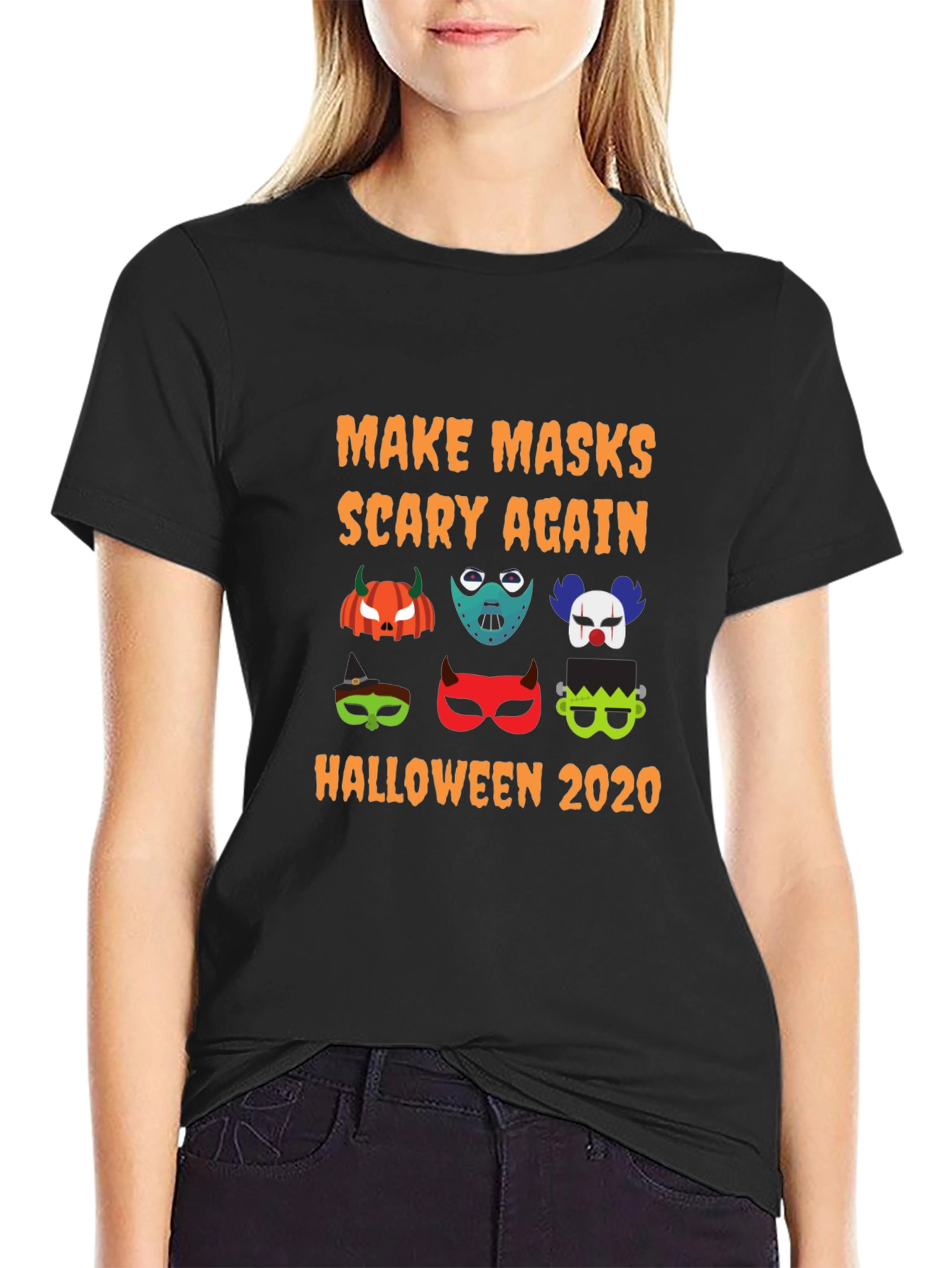 Halloween Mask T-Shirt: Make Masks Scary Again