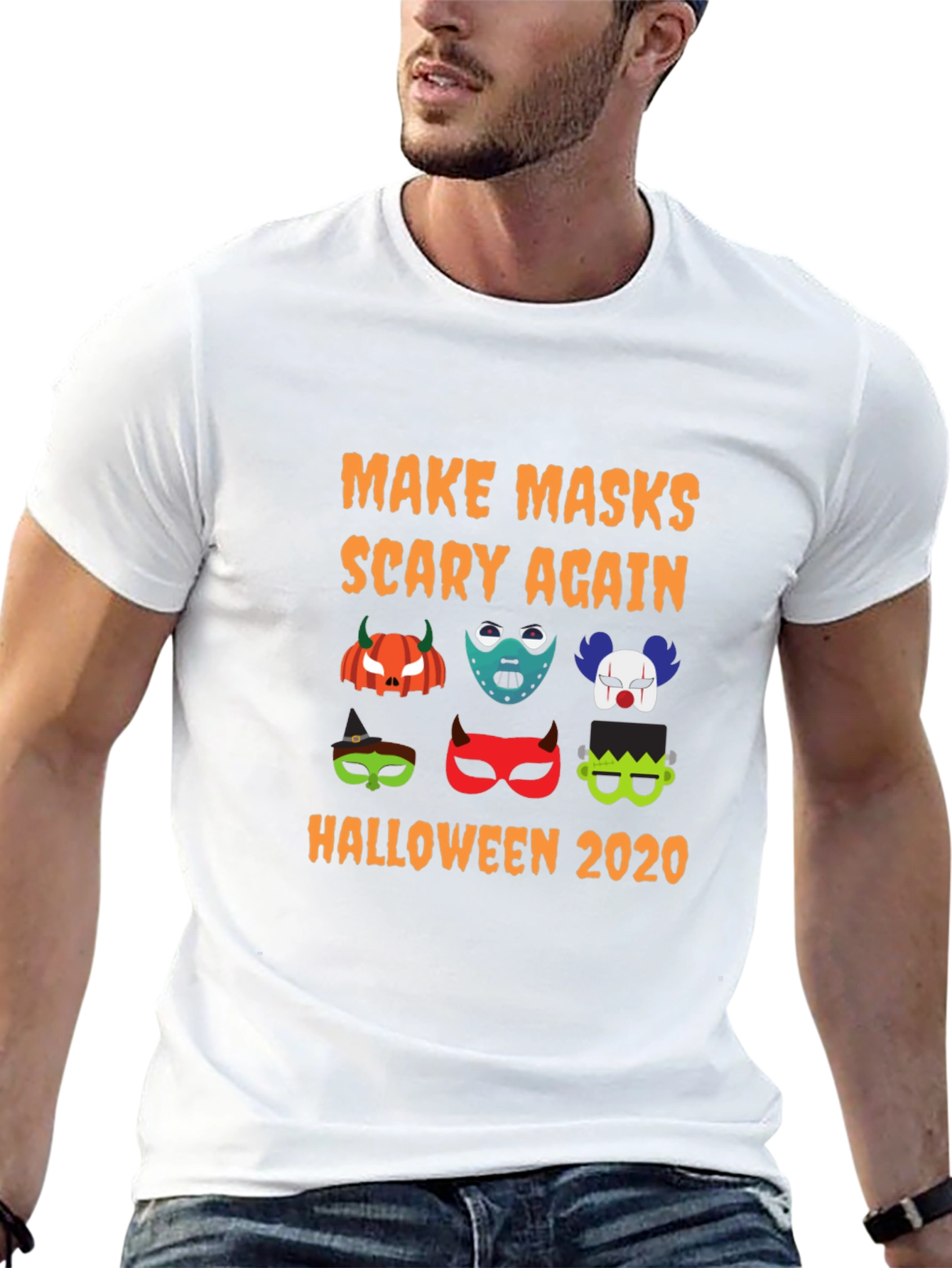Halloween Mask T-Shirt: Make Masks Scary Again