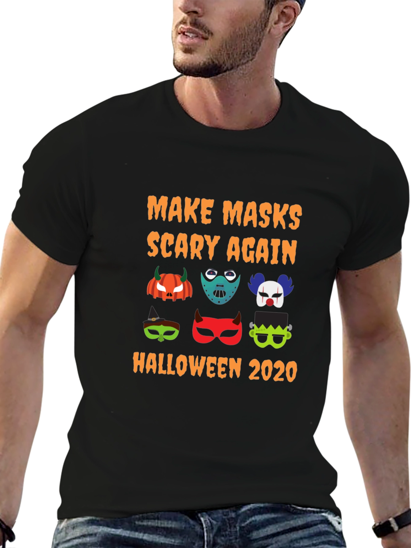 Halloween Mask T-Shirt: Make Masks Scary Again